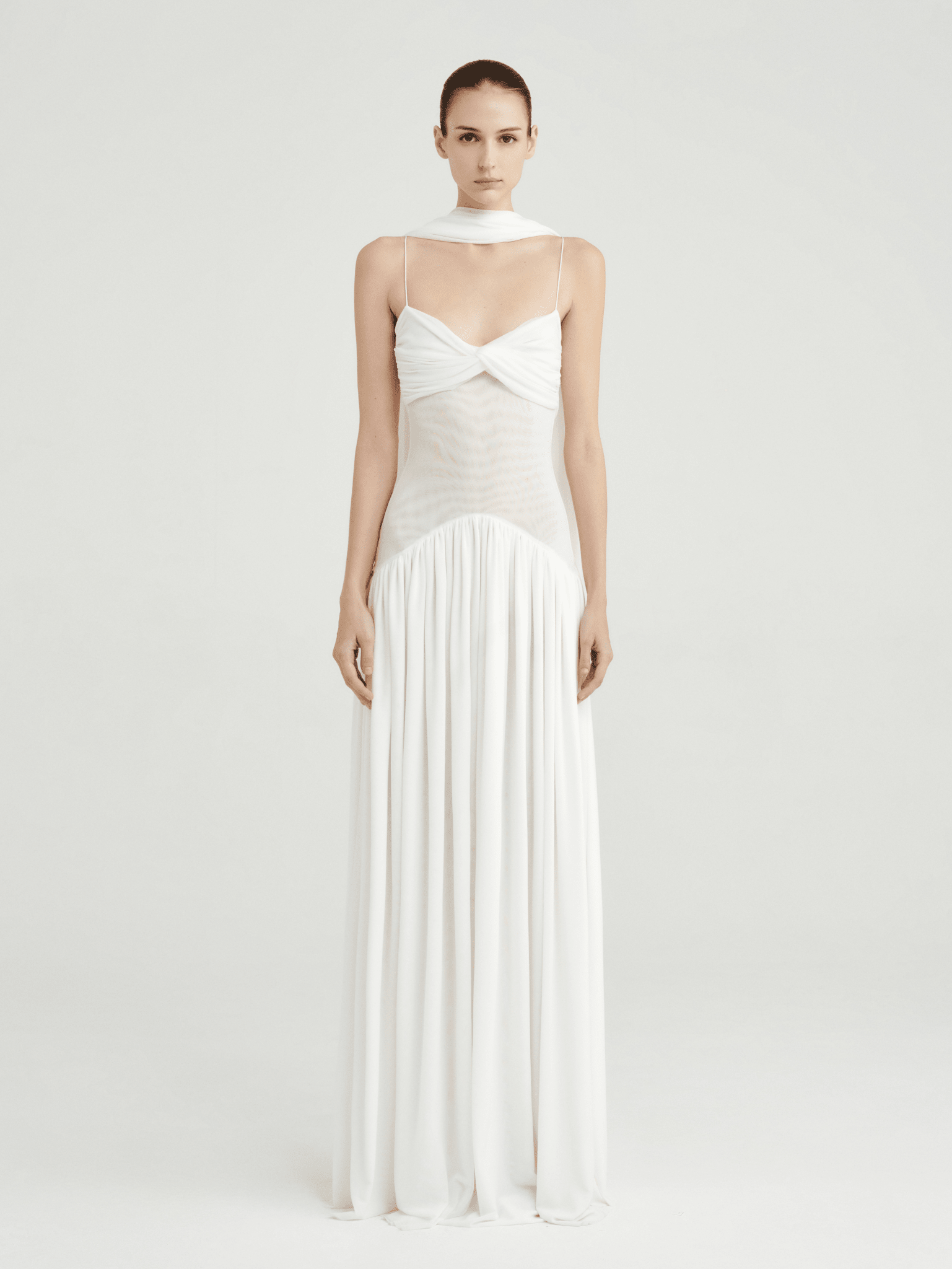 Muse Mesh Halter Gown