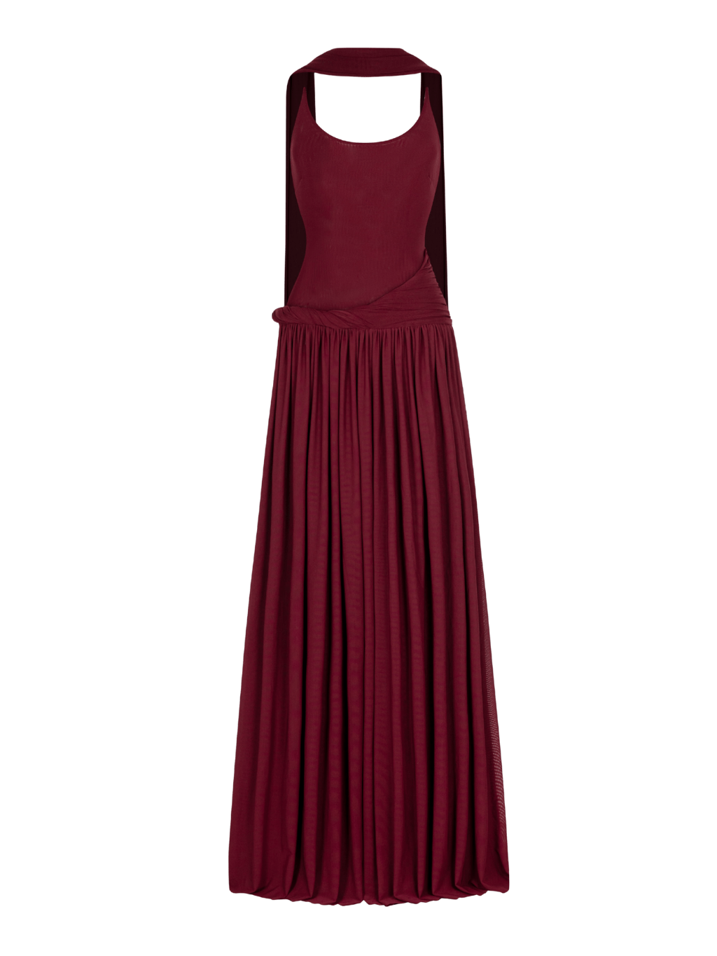 Refined Twist-Waist Mesh Maxi Dress for Effortless Elegance –  COCOSIN.OFFICIAL