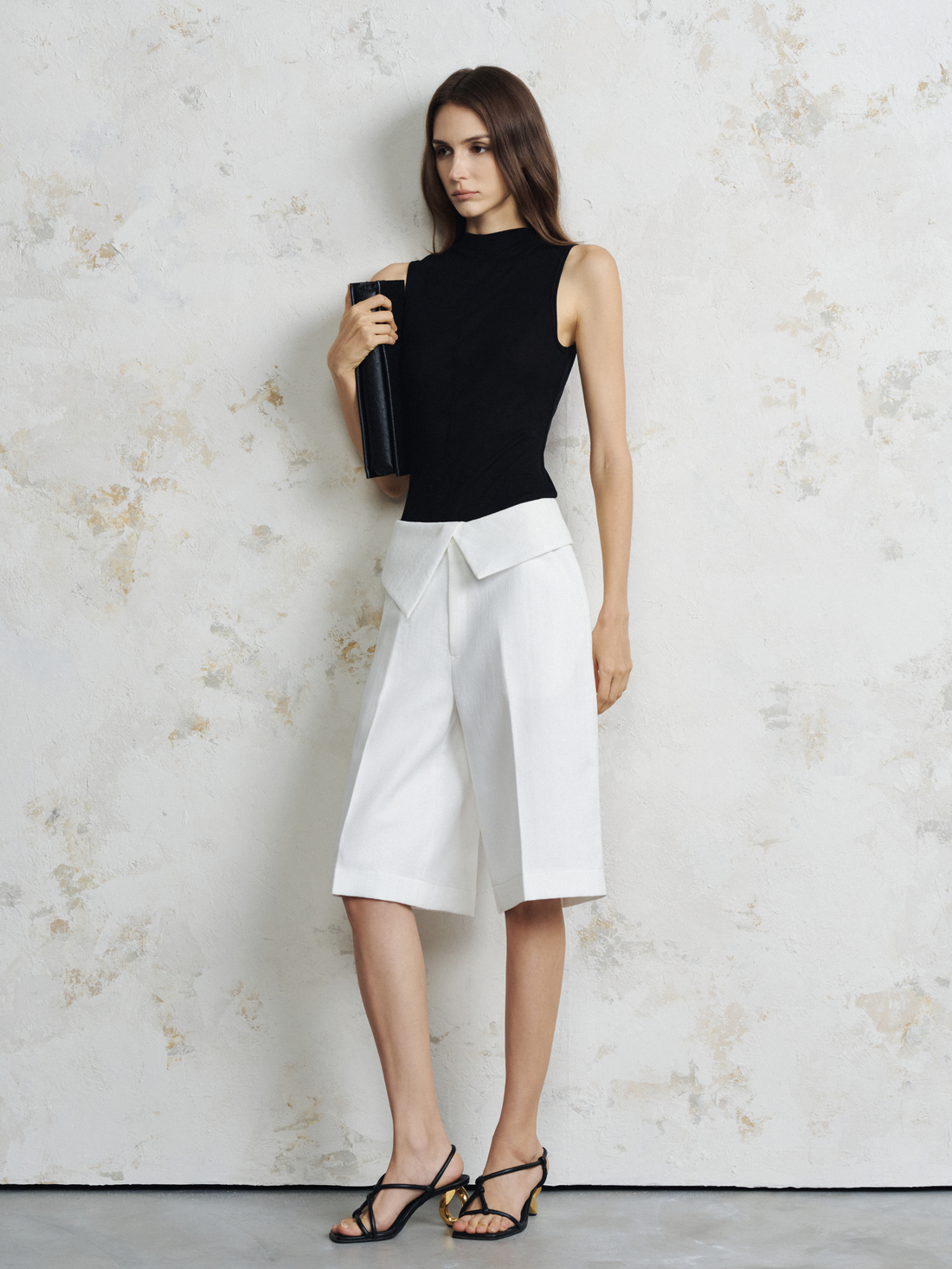 Fold-Over Bermuda Shorts