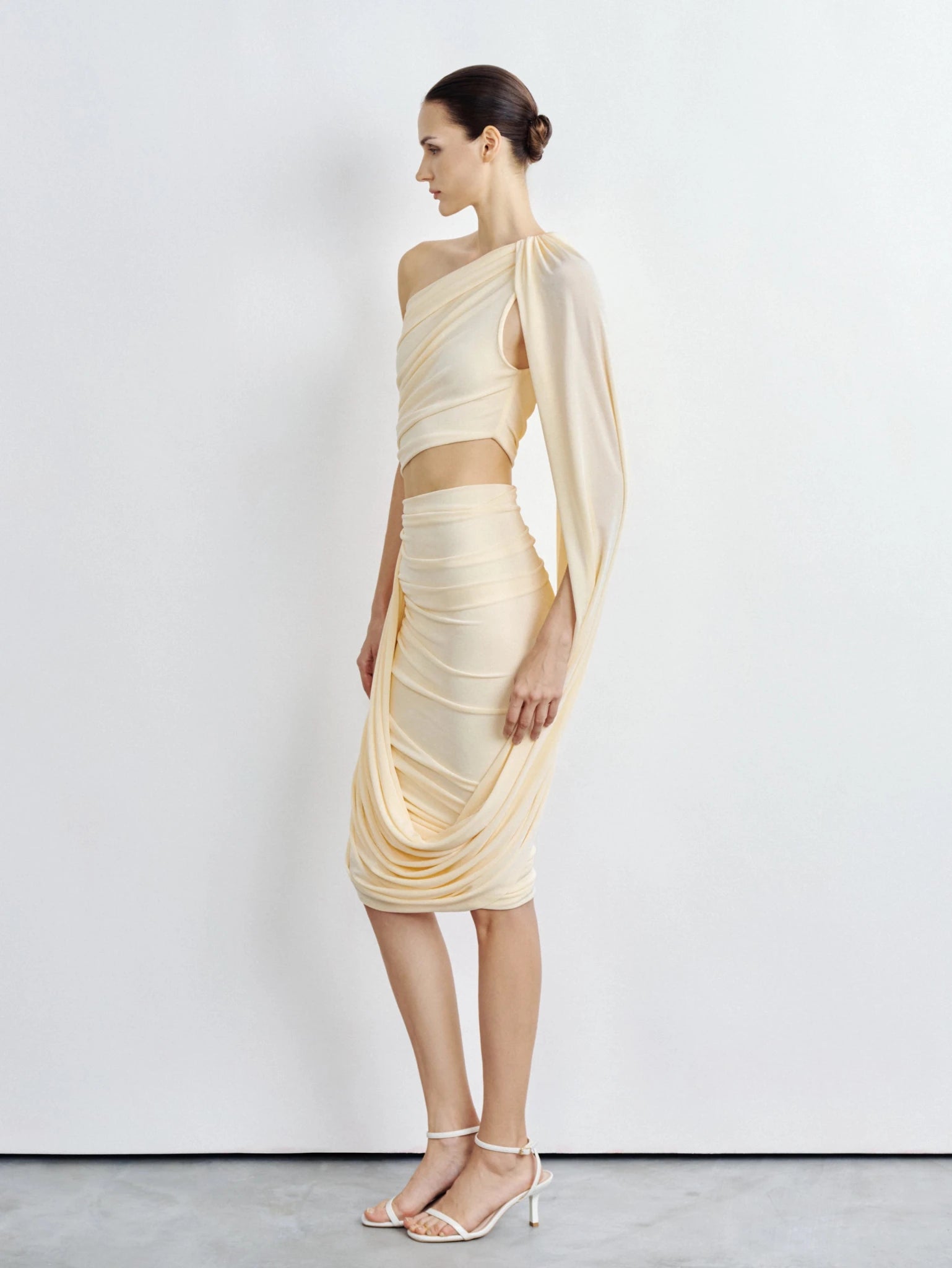 Athena Draped Cutout Midi - COCOSIN.OFFICIAL