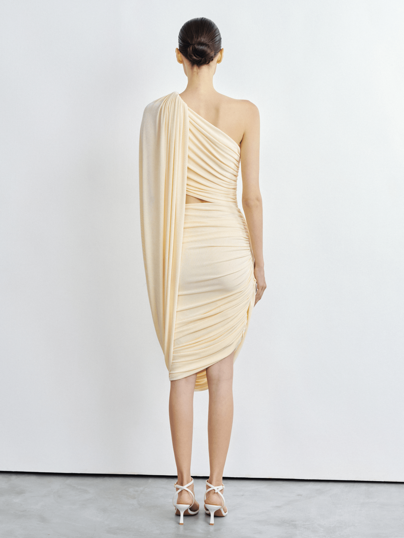 Athena Draped Cutout Midi - COCOSIN.OFFICIAL