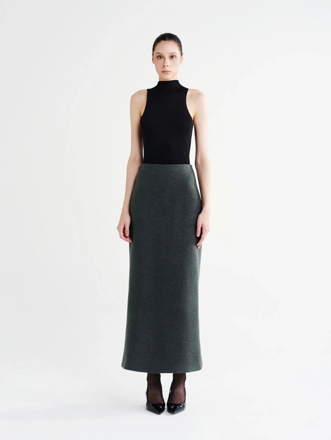Back-Tie Mock Neck Tank - COCOSIN.OFFICIAL