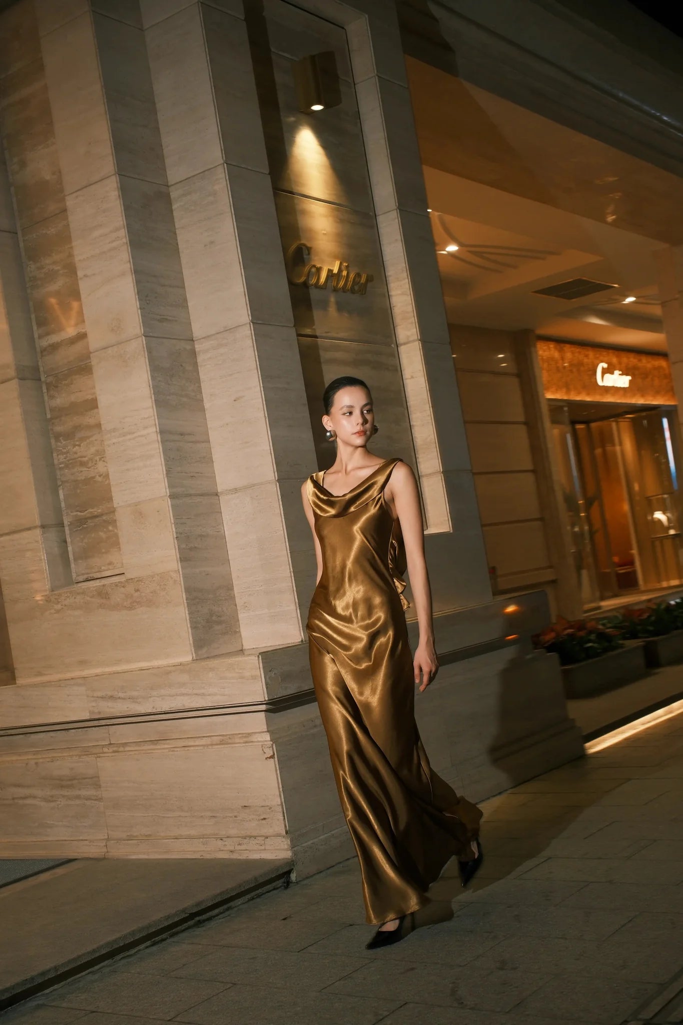 Cassia Cowl Back Maxi Dress Cassia Cowl Back Maxi Dress