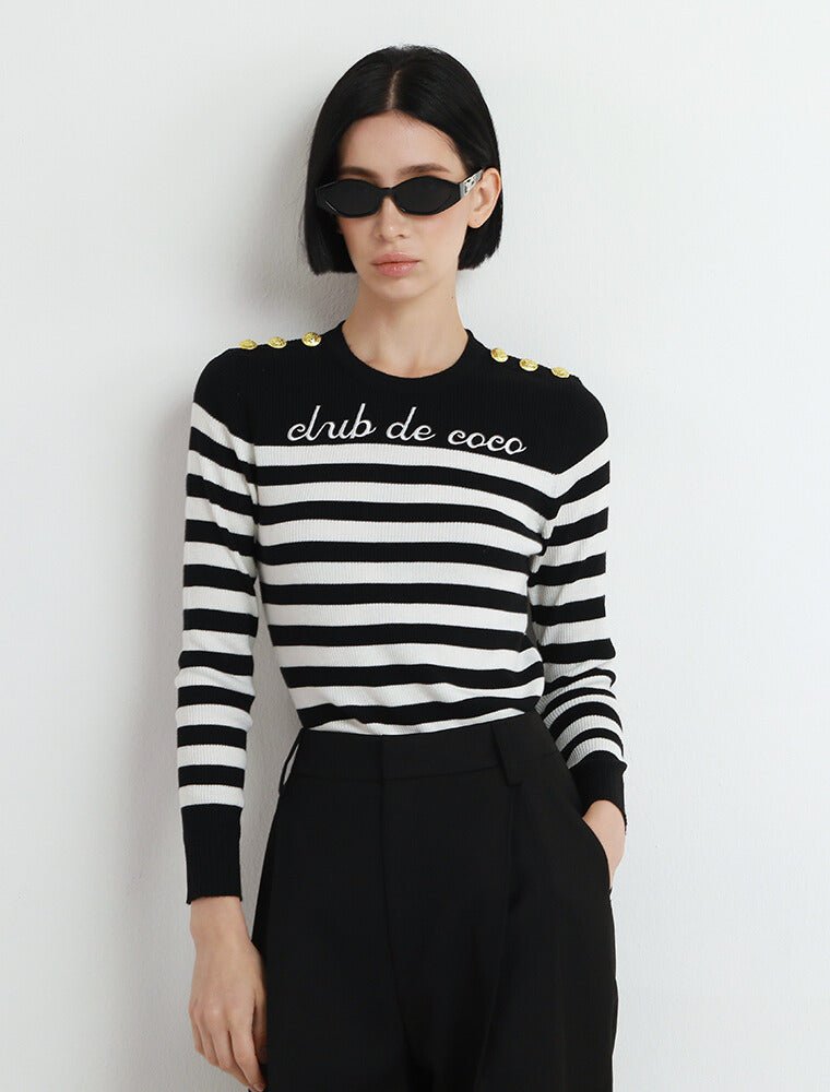 Club De Coco Striped Sweater - COCOSIN.OFFICIAL