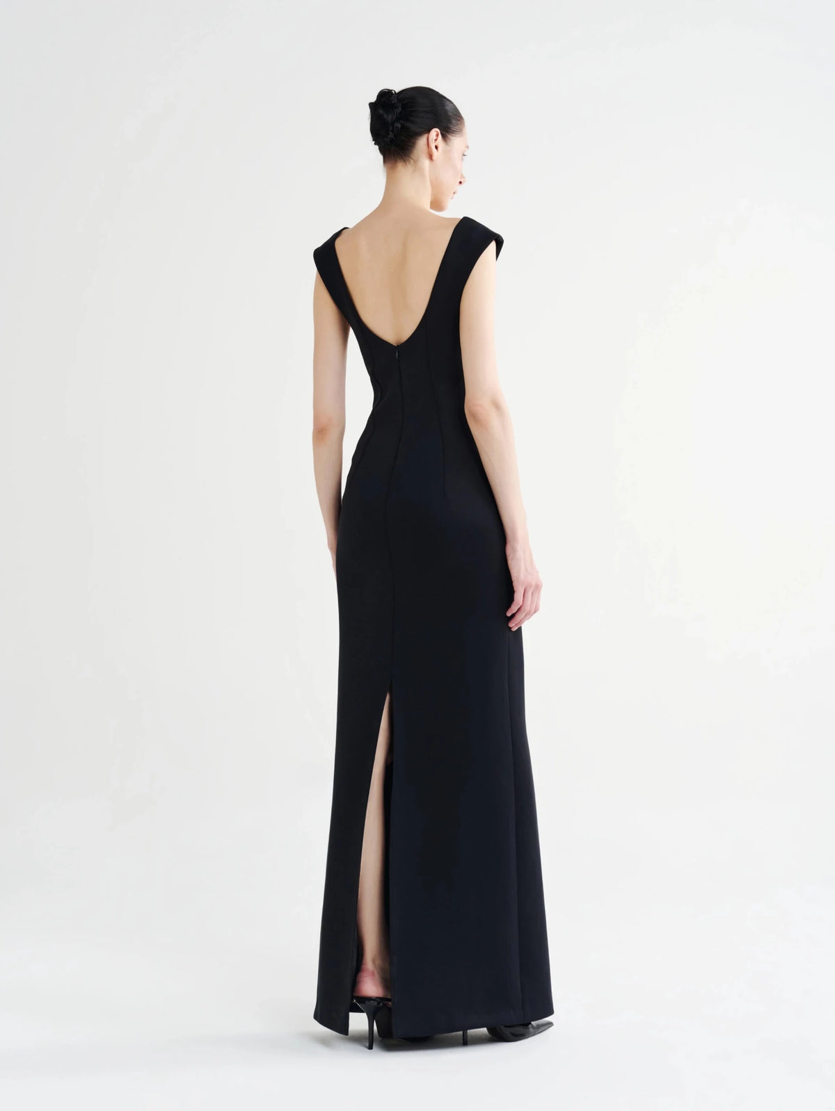 Deep Scoop-Neck Column Dress - COCOSIN.OFFICIAL
