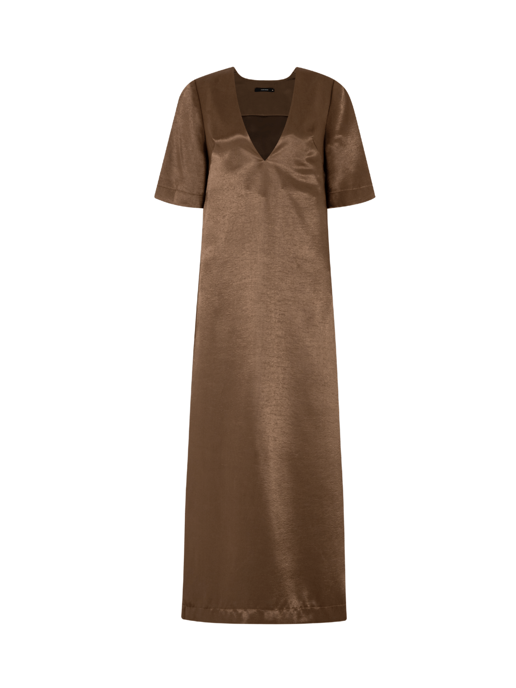 Deep V - Neck Satin Maxi Dress - COCOSIN.OFFICIAL
