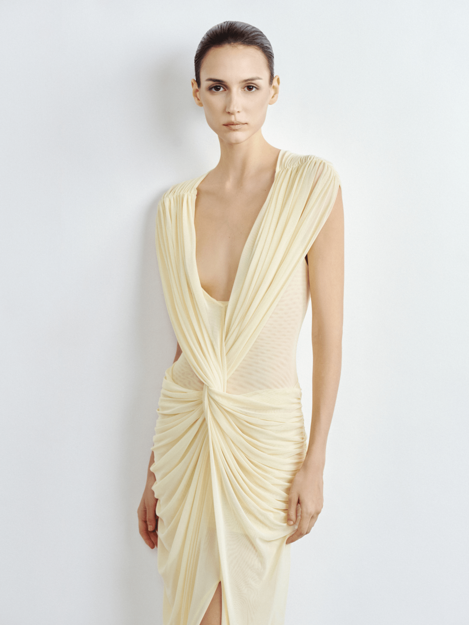 Draped Twist-Front Gown - COCOSIN.OFFICIAL