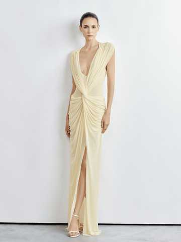 Draped Twist-Front Gown - COCOSIN.OFFICIAL