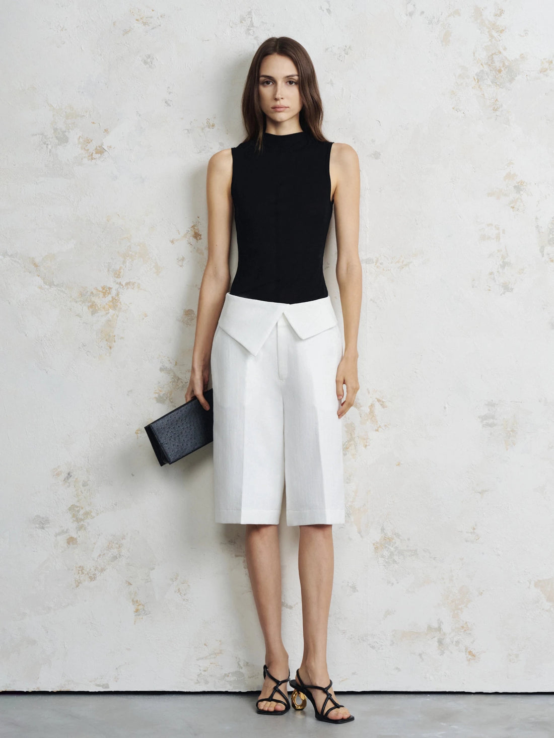 Fold-Over Bermuda Shorts - COCOSIN.OFFICIAL