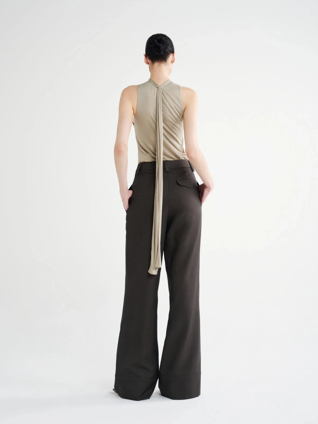 Folded-Cuff Straight-Leg Trousers - COCOSIN.OFFICIAL