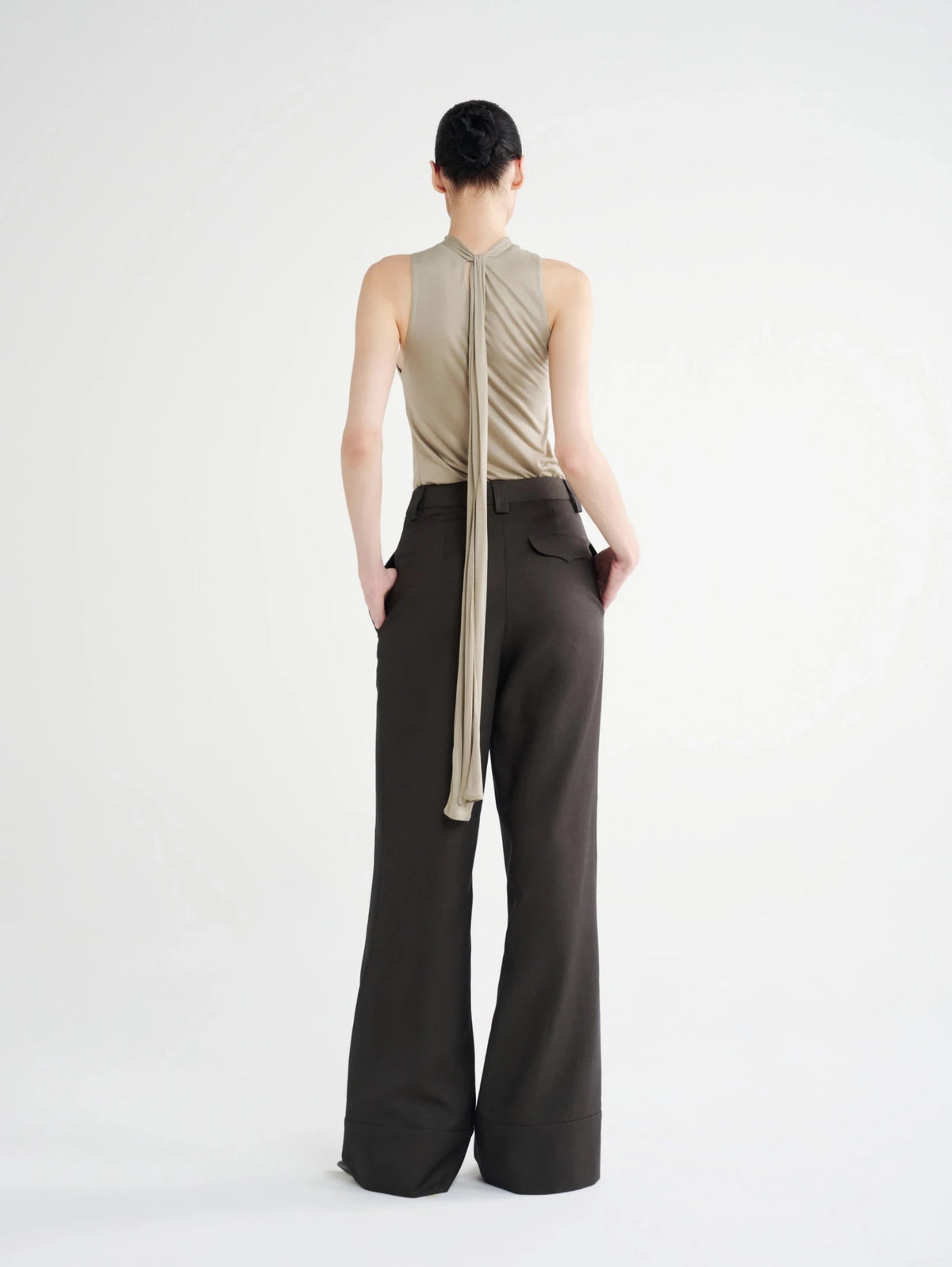Folded-Cuff Straight-Leg Trousers - COCOSIN.OFFICIAL
