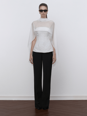 Ivory Drape Top - COCOSIN.OFFICIAL