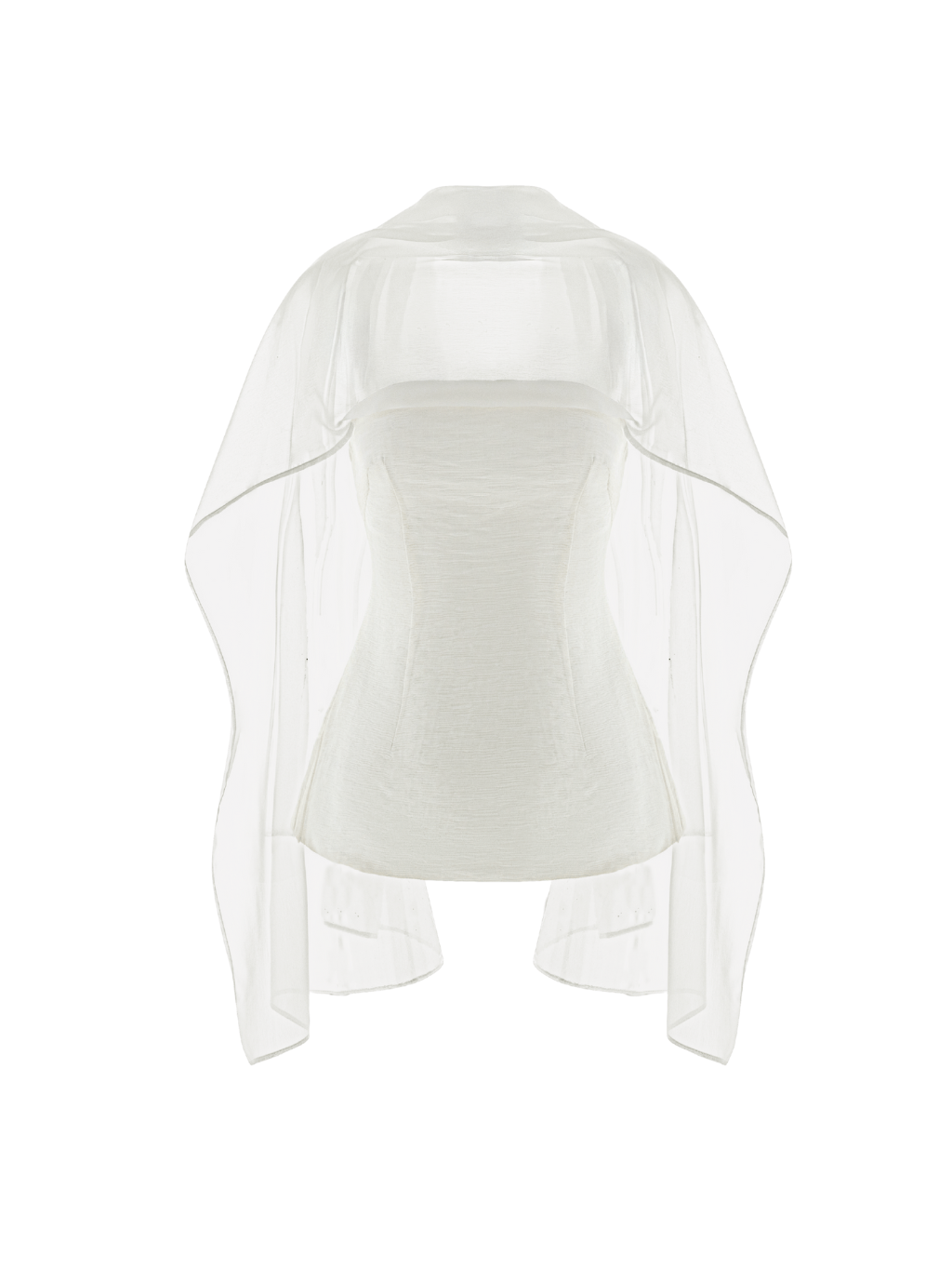 Ivory Drape Top - COCOSIN.OFFICIAL