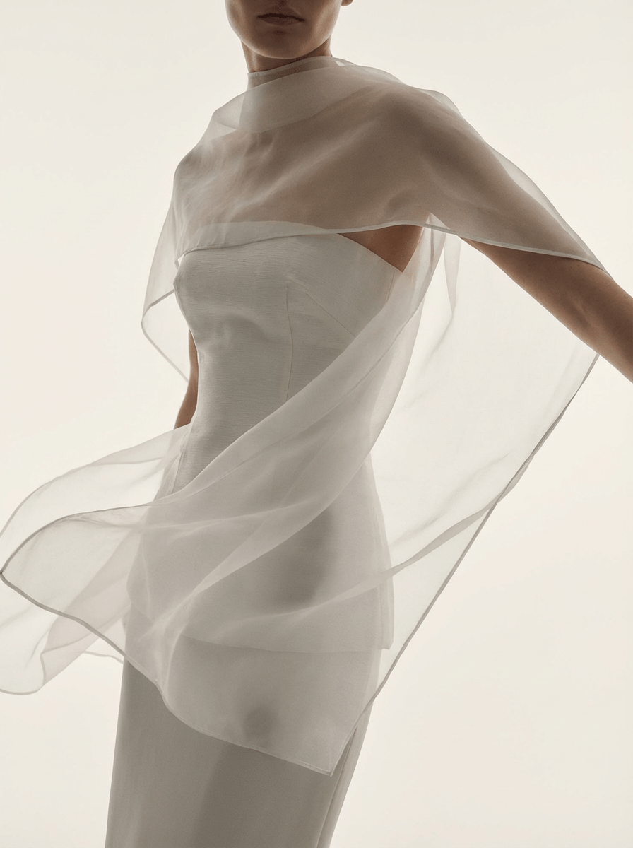 Structured Ivory Drape Ivory Drape Top - Effortless Elegance for Every Occasion – COCOSIN.OFFICIAL