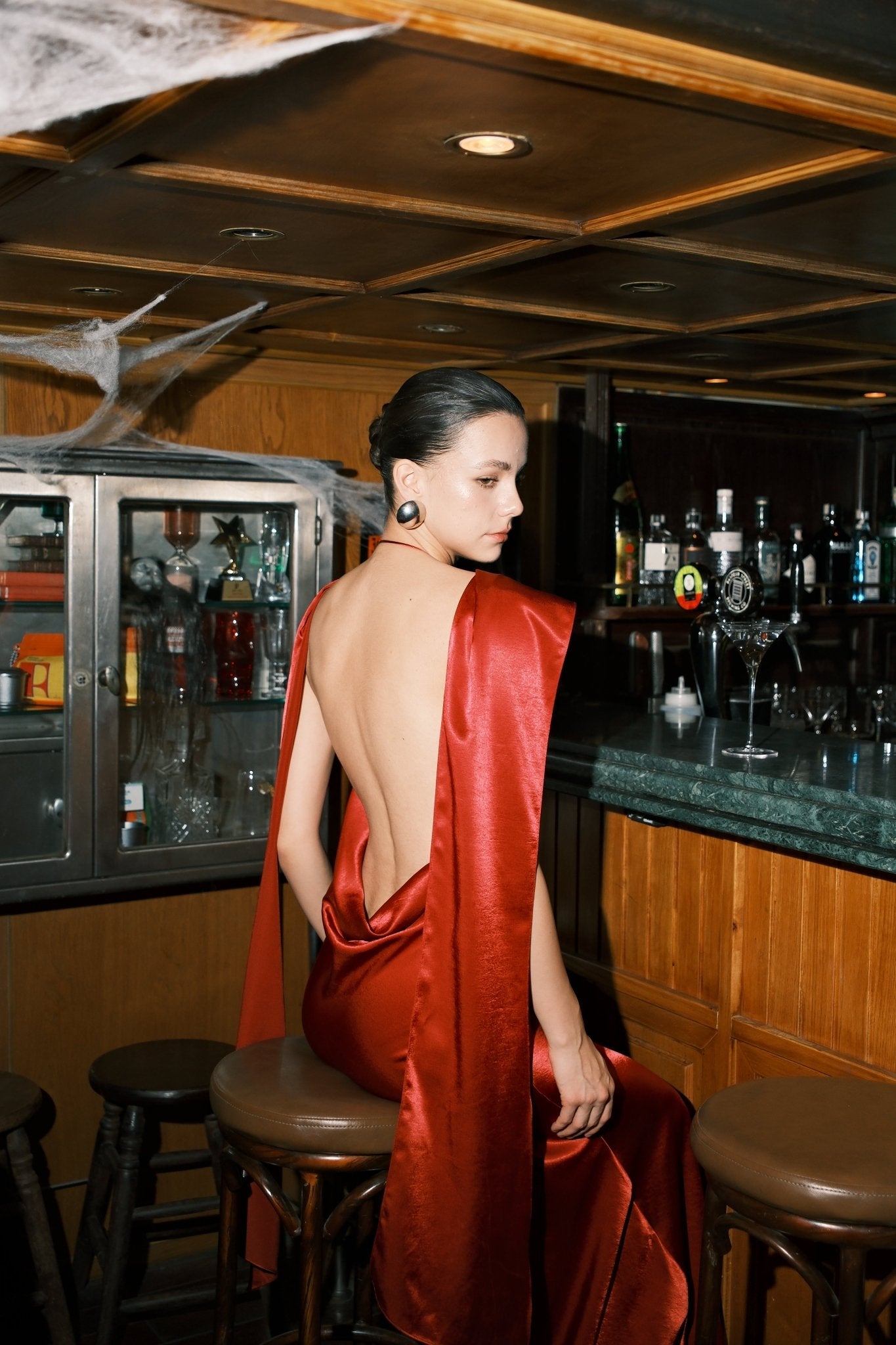 Liora Backless Satin Gown - COCOSIN.OFFICIAL