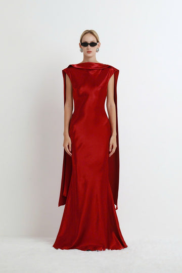 Liora Backless Satin Gown - COCOSIN.OFFICIAL