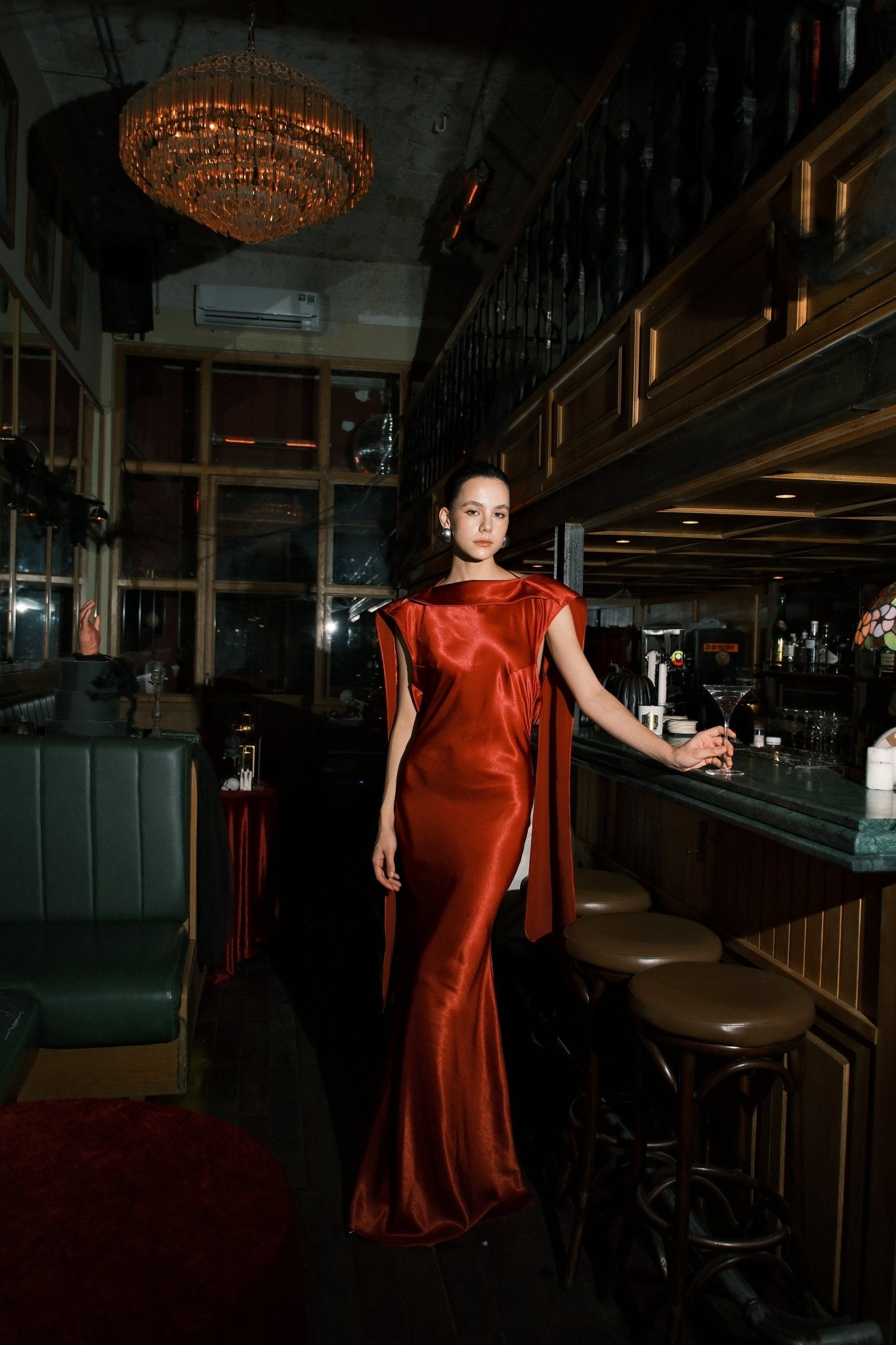 Liora Backless Satin Gown - COCOSIN.OFFICIAL