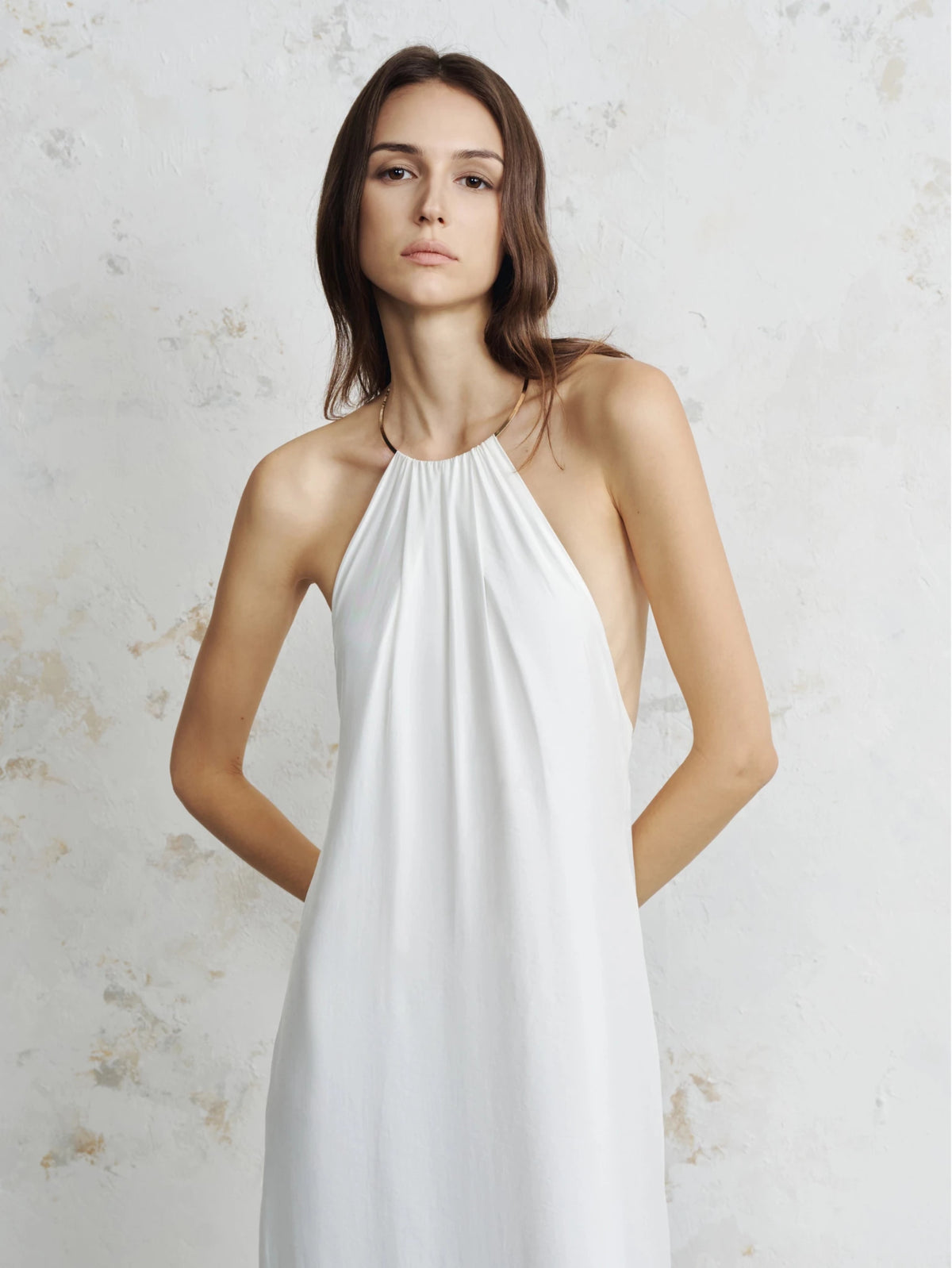 Lyra Fringe Satin Maxi Dress - COCOSIN.OFFICIAL