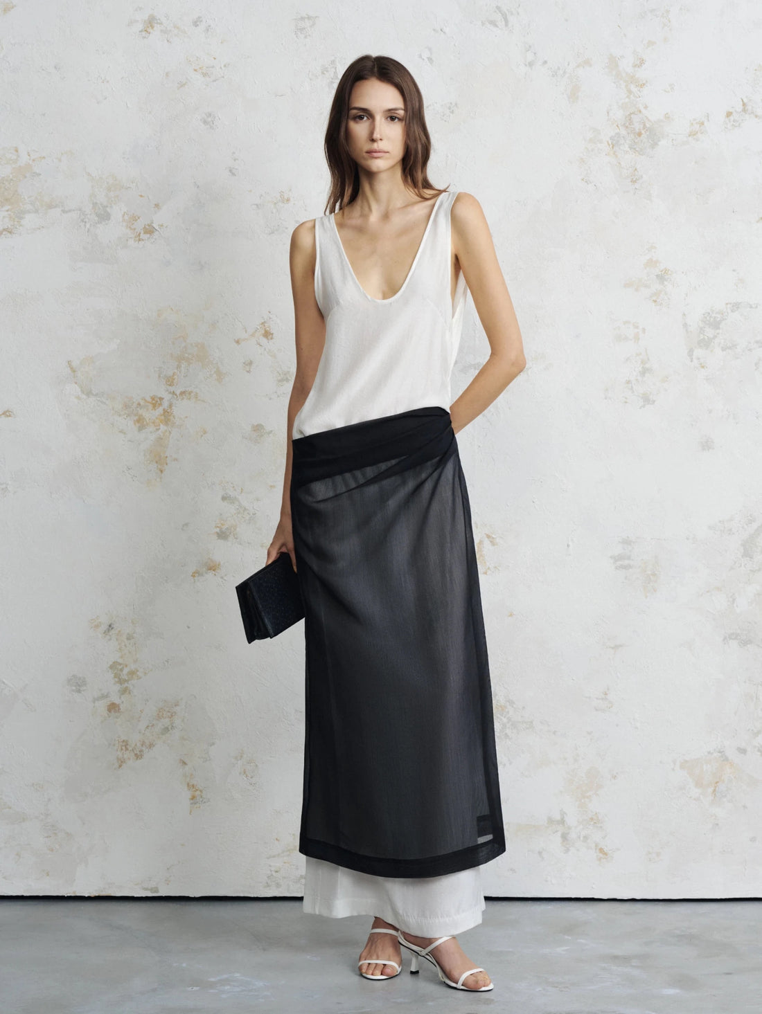 Maeve Monochrome Layered Maxi - COCOSIN.OFFICIAL