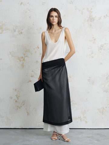 Maeve Monochrome Layered Maxi - COCOSIN.OFFICIAL