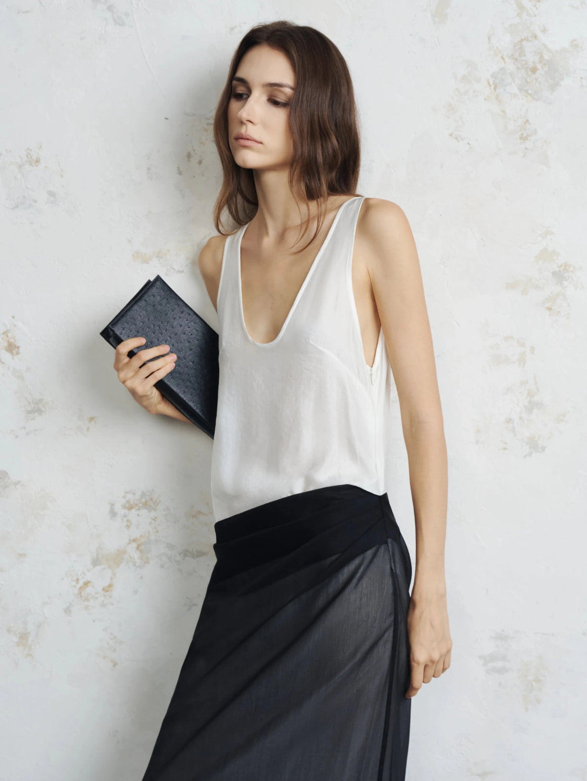 Maeve Monochrome Layered Maxi - COCOSIN.OFFICIAL