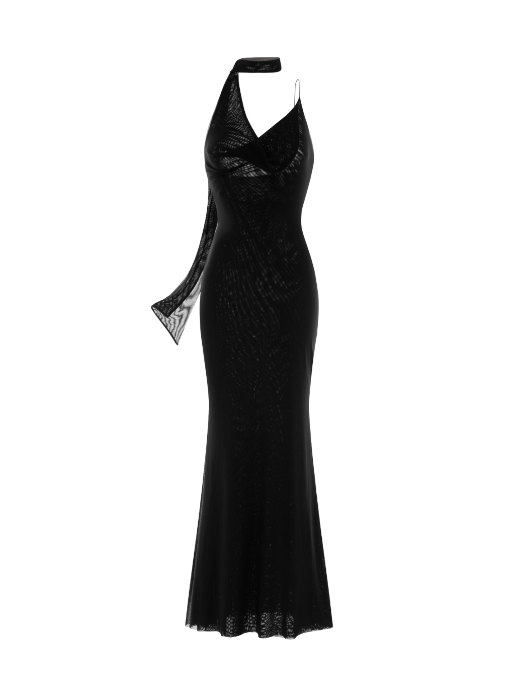 Elegant Mesh Halter Neck Dress for Effortless Chic Style COCOSIN.OFFICIAL Elegant Mesh Halter Neck Dress for Effortless Chic Style COCOSIN.OFFICIAL