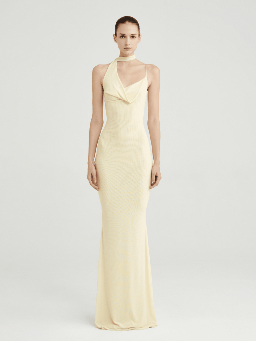 Mesh Halter - Neck Cowl Gown - COCOSIN.OFFICIAL