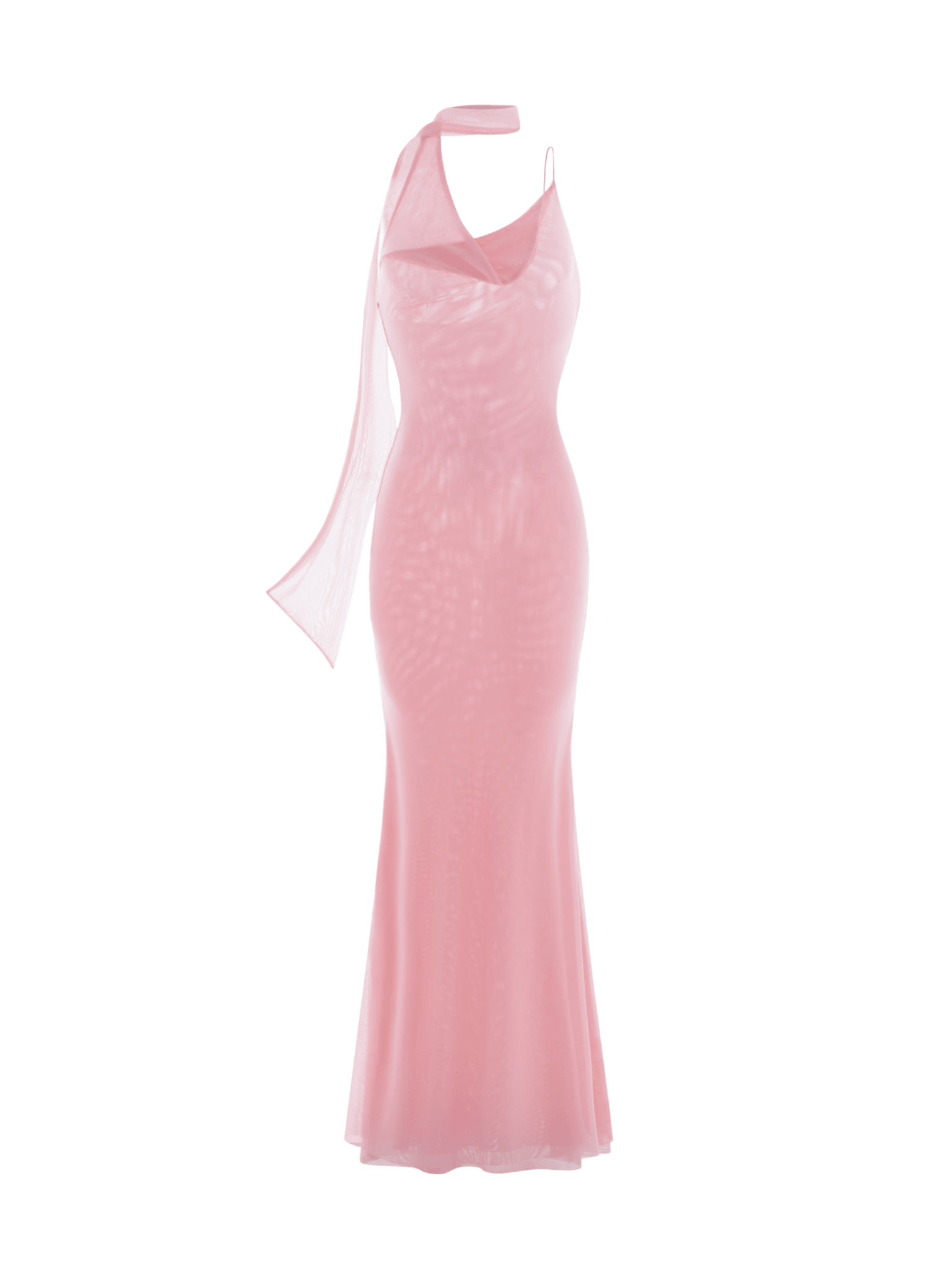 Mesh Halter - Neck Cowl Gown - COCOSIN.OFFICIAL
