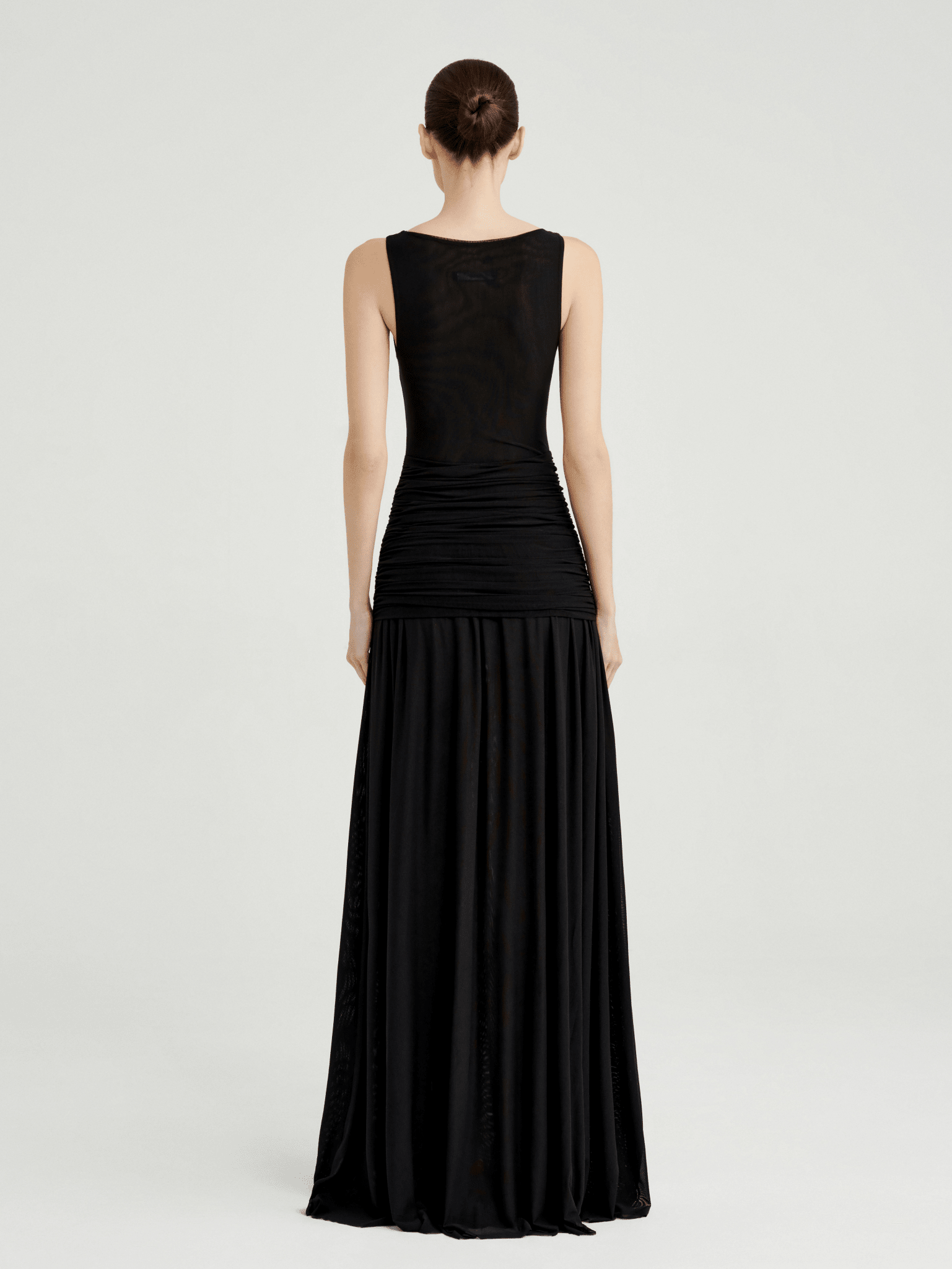 Mesh Twist Waist Maxi Dress - COCOSIN.OFFICIAL