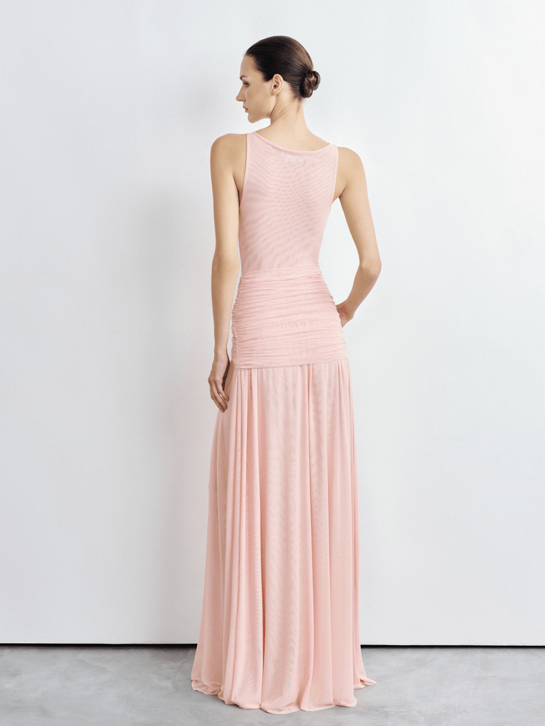 Mesh Twist Waist Maxi Dress - COCOSIN.OFFICIAL