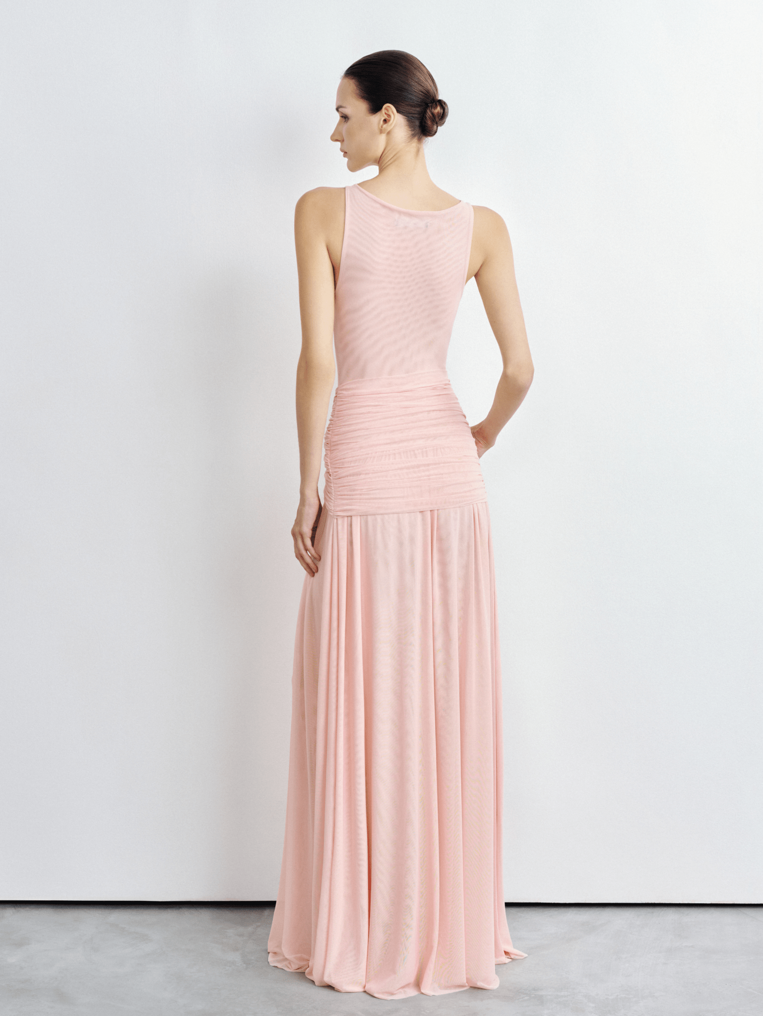 Mesh Twist Waist Maxi Dress - COCOSIN.OFFICIAL