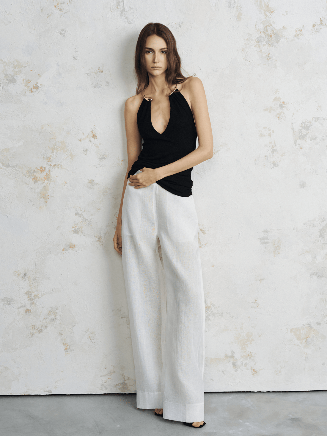 The Side-Slit Linen Pants - COCOSIN.OFFICIAL