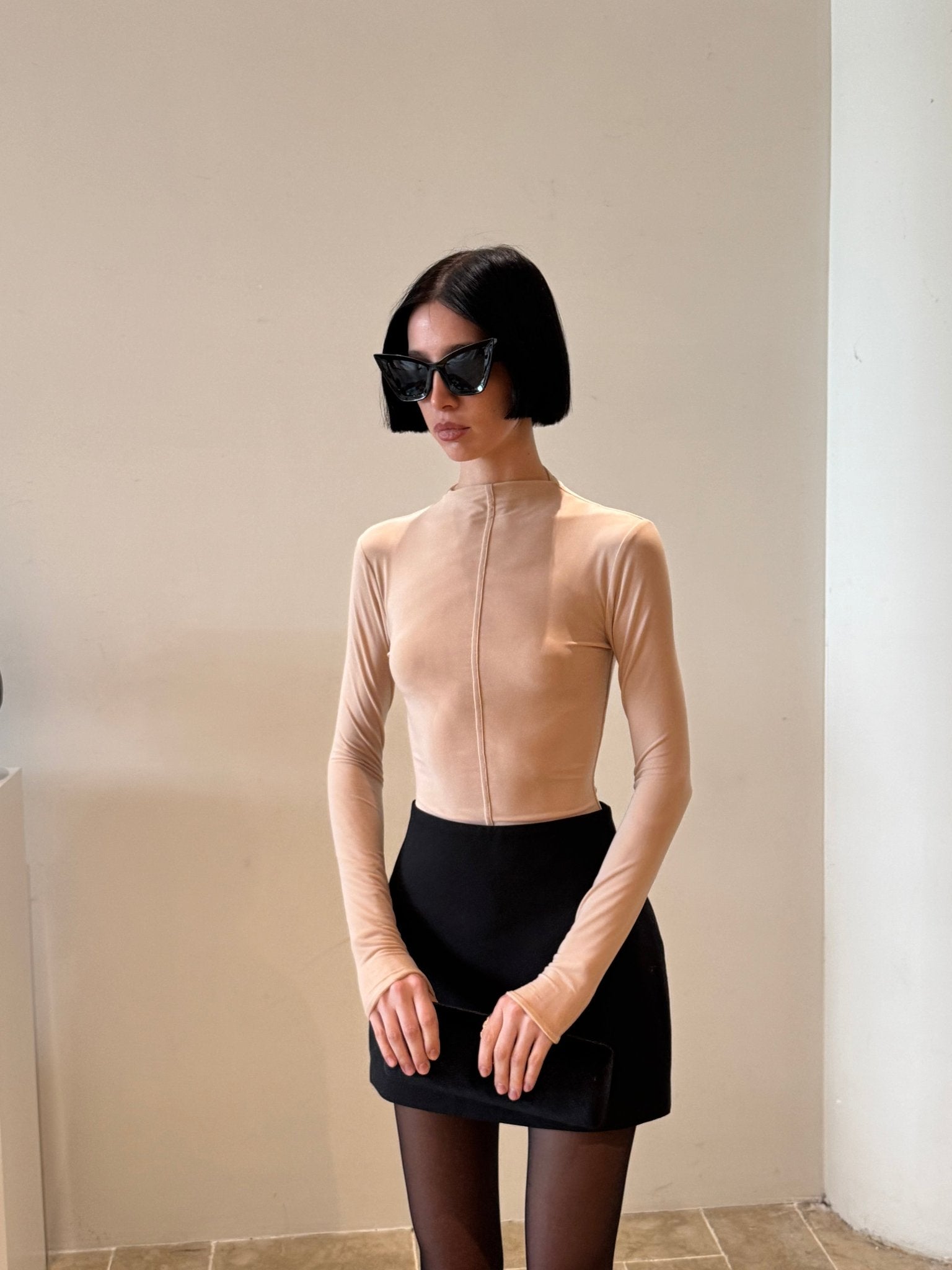 Nude Sculpt Long Sleeve Top - COCOSIN.OFFICIAL