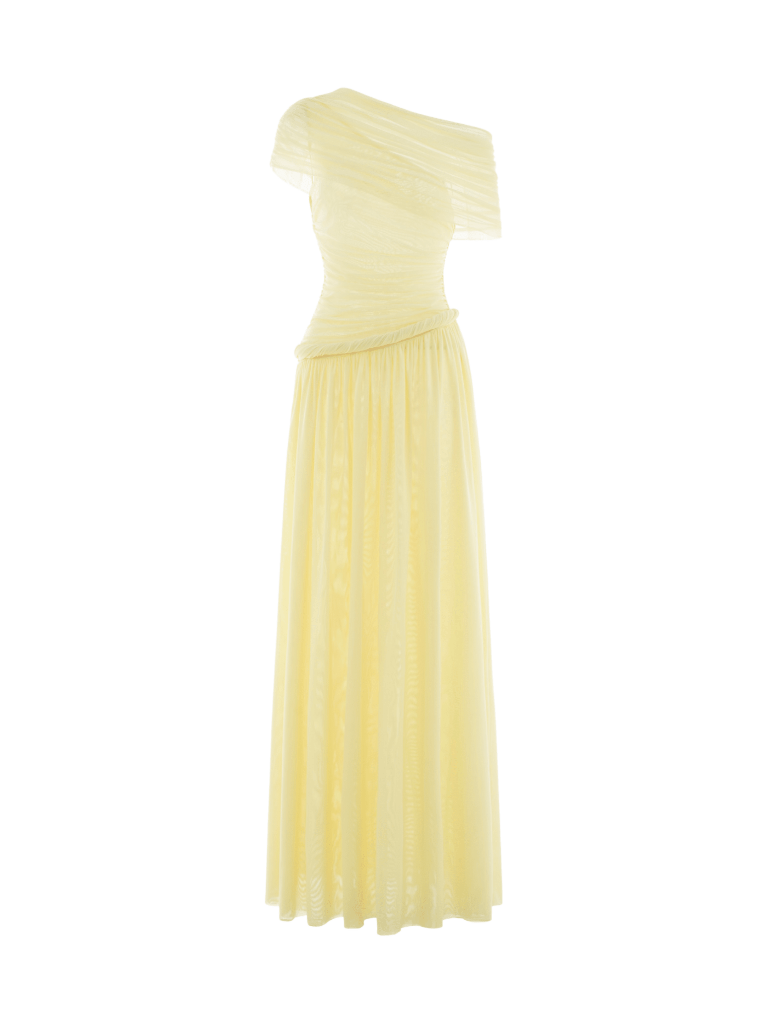 Off - Shoulder Draped Maxi Dress - COCOSIN.OFFICIAL