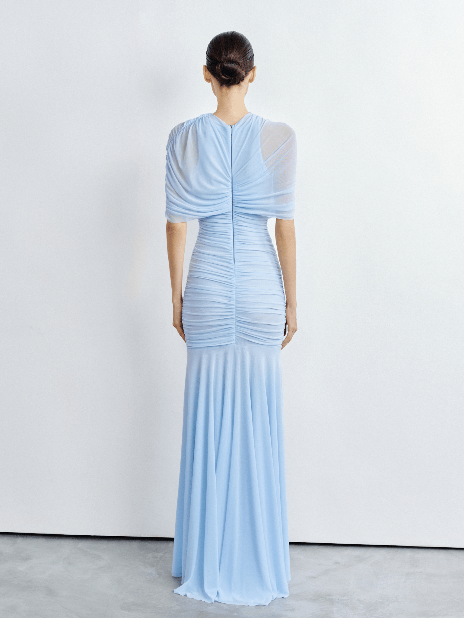One-Shoulder Ruched Gown - COCOSIN.OFFICIAL