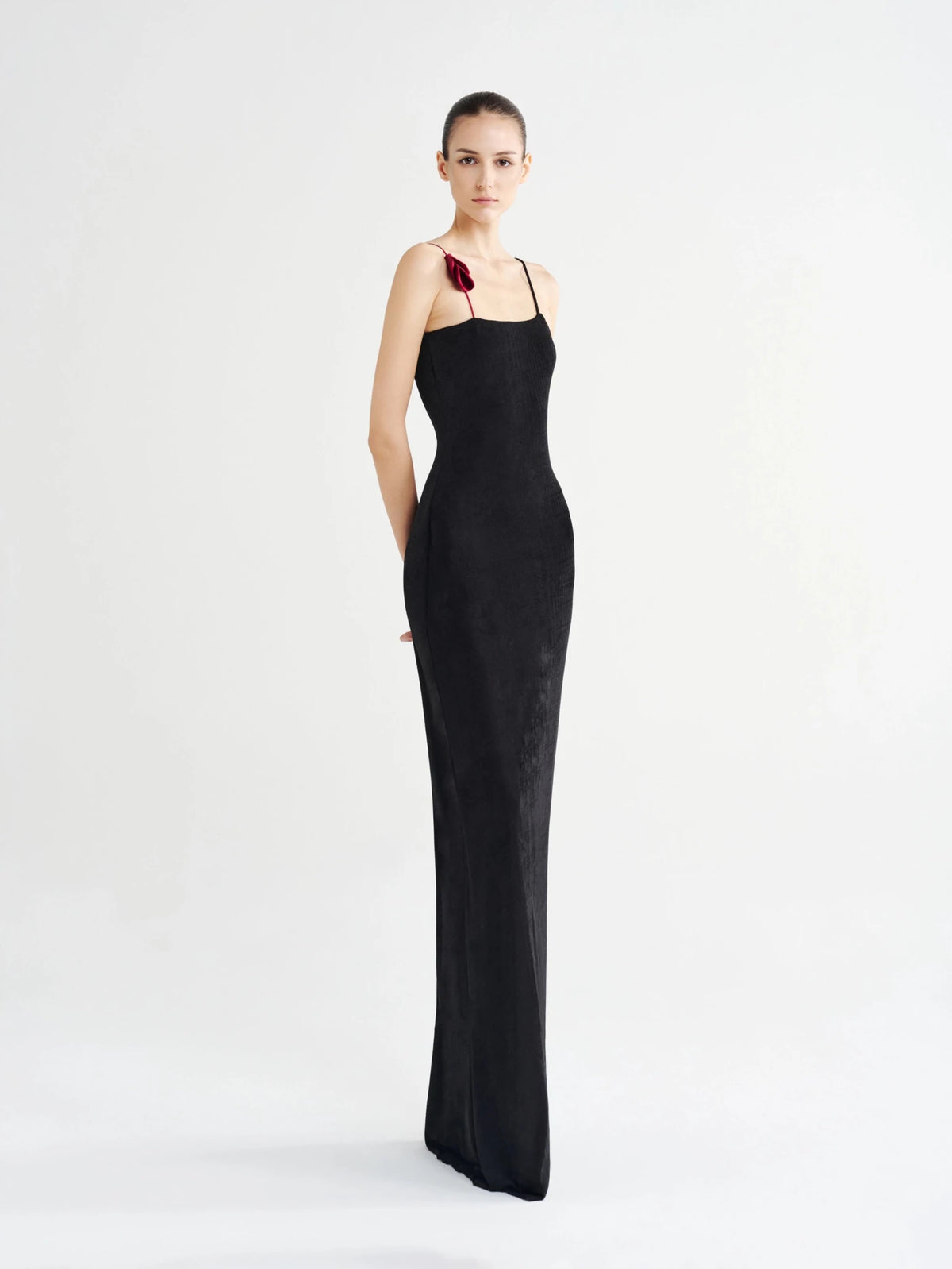 Rosette Accent Cami Maxi Dress - COCOSIN.OFFICIAL