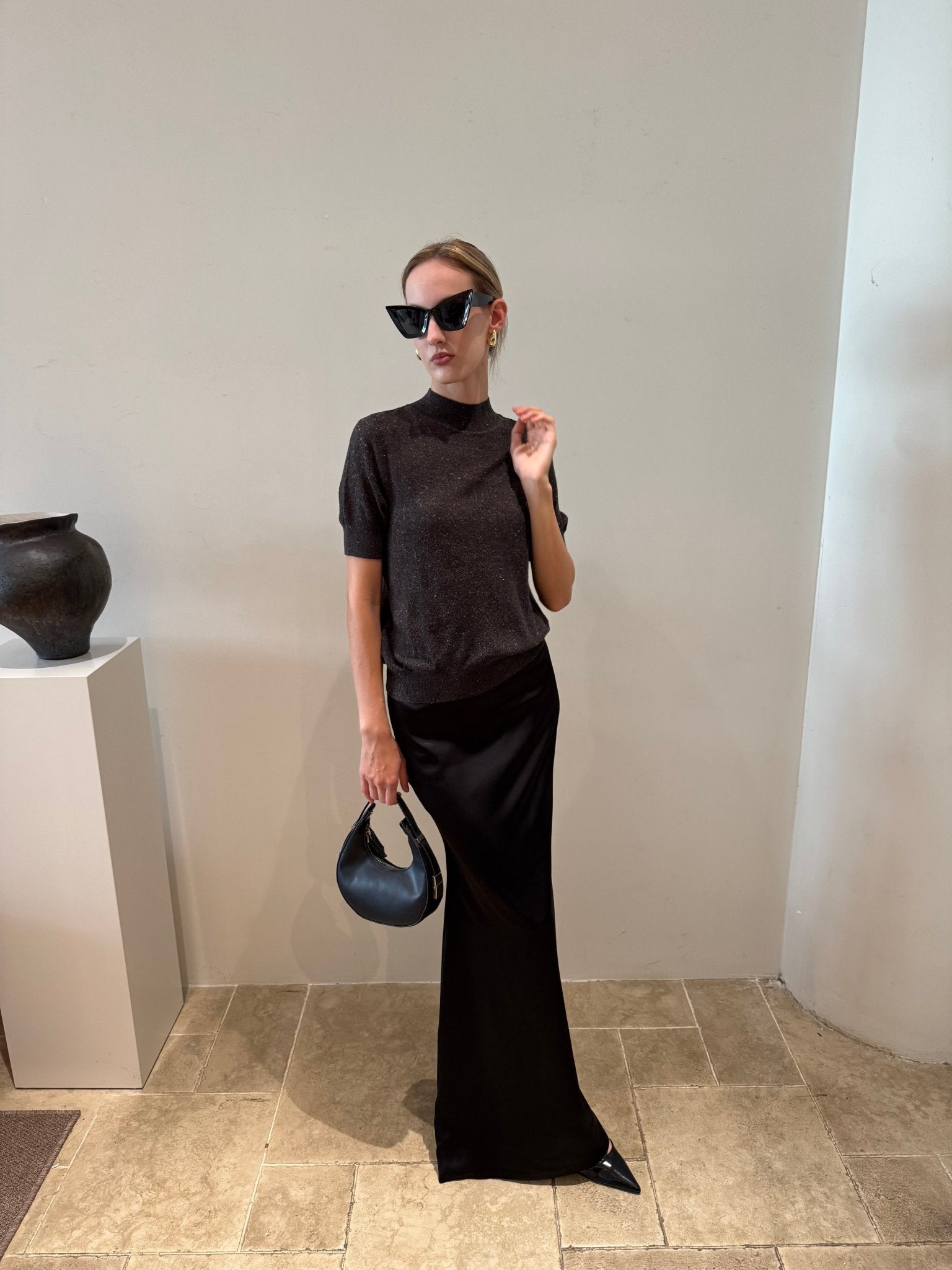 Satin Floor - Length Skirt - COCOSIN.OFFICIAL
