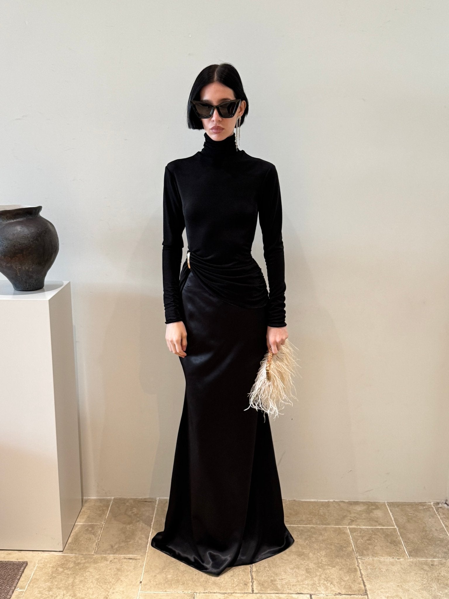 Satin Floor - Length Skirt - COCOSIN.OFFICIAL