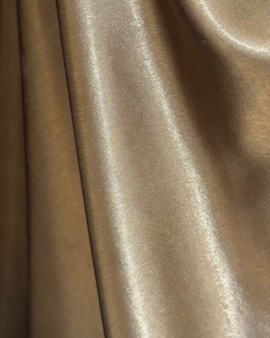 Strapless Draped Satin Gown with Metal Accent - COCOSIN.OFFICIAL