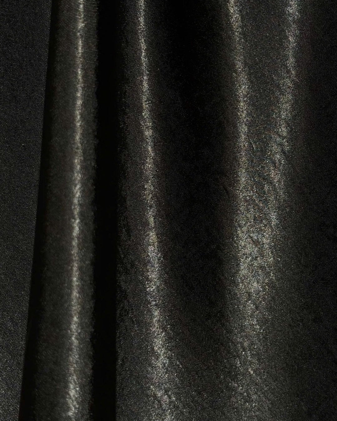 Strapless Draped Satin Gown with Metal Accent - COCOSIN.OFFICIAL