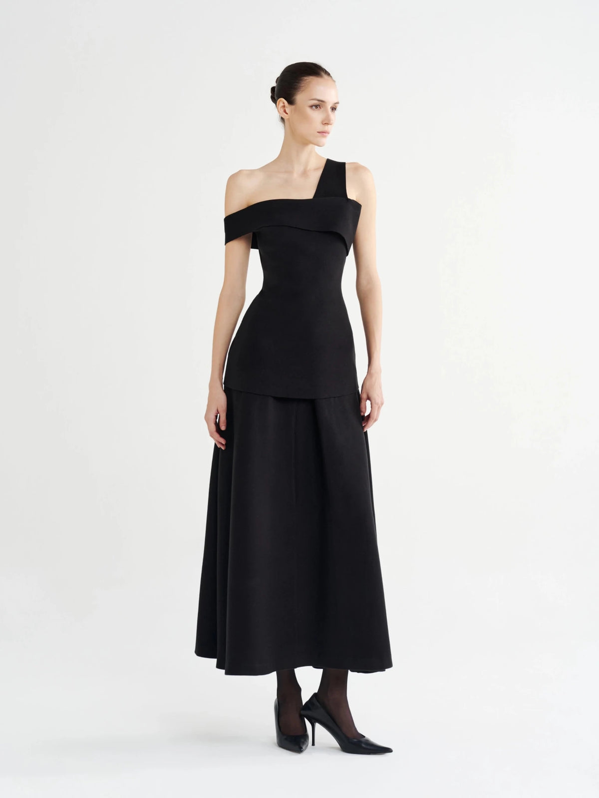 Structured Asymmetric Off-Shoulder Top - COCOSIN.OFFICIAL