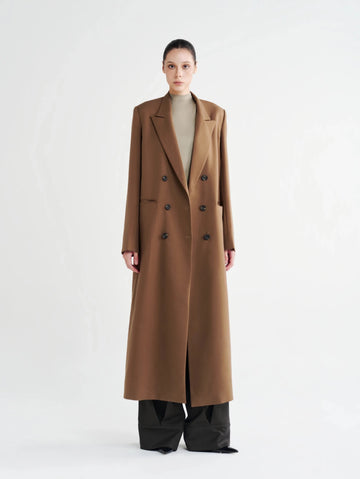 Structured Maxi Trench Coat - COCOSIN.OFFICIAL