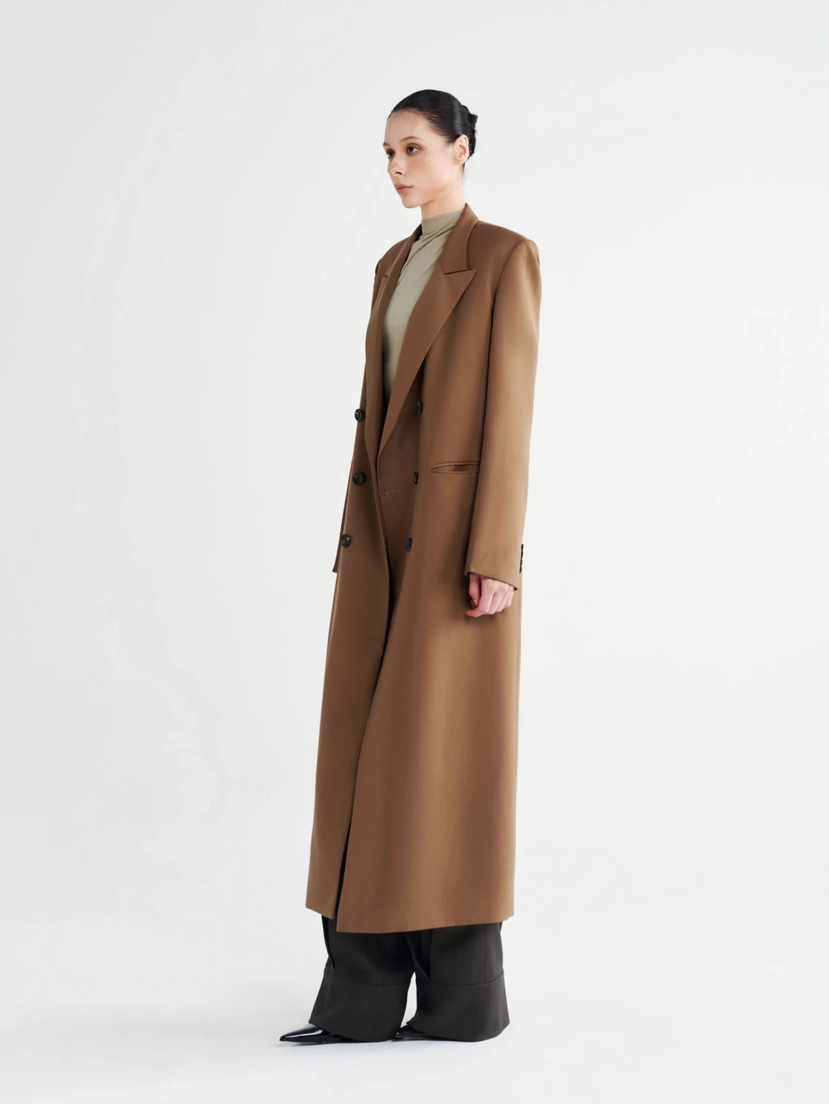Structured Maxi Trench Coat - COCOSIN.OFFICIAL