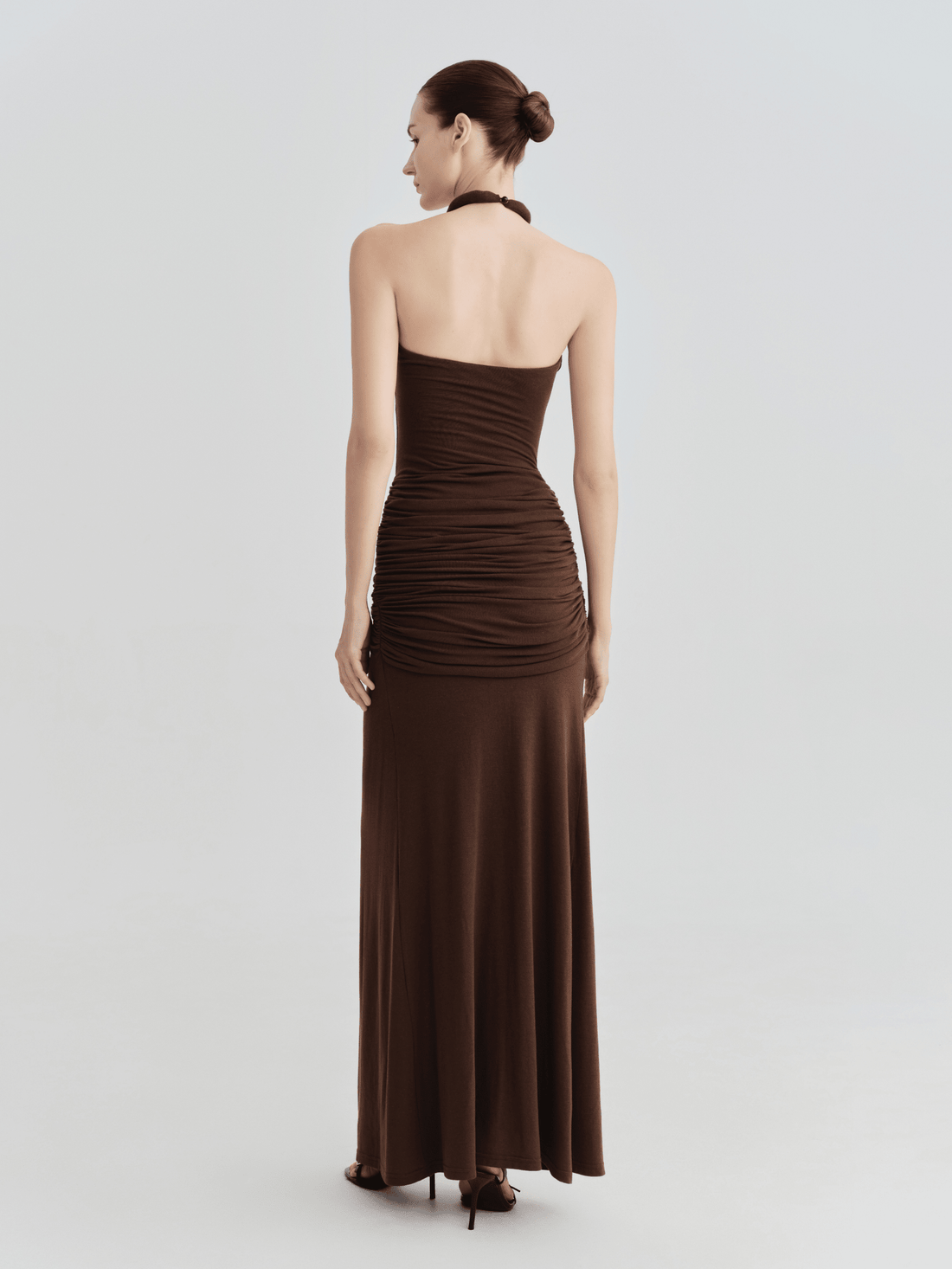 The Ashley Halter Keyhole Twist - Front Maxi Dress - COCOSIN.OFFICIAL