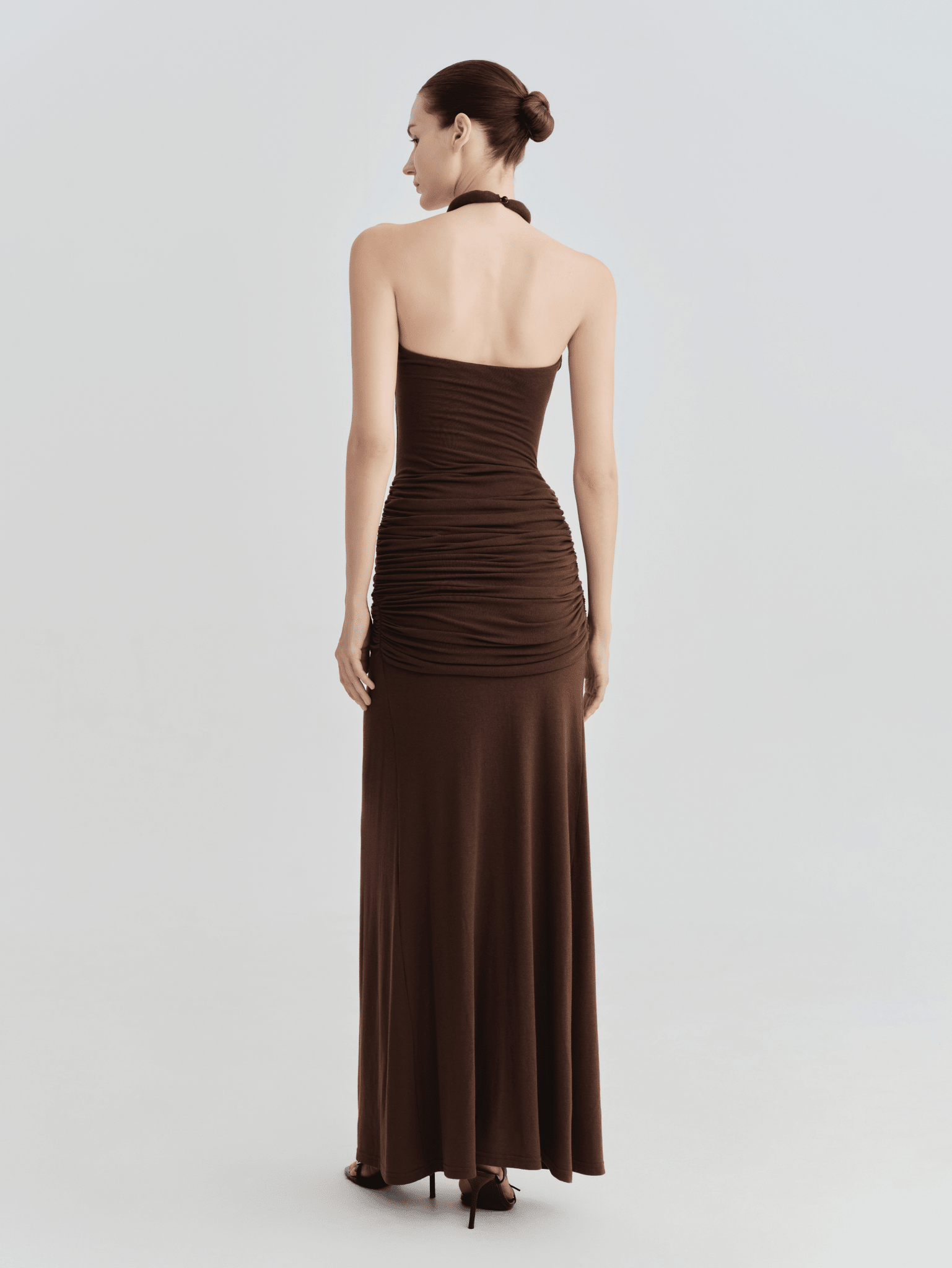 The Ashley Halter Keyhole Twist - Front Maxi Dress - COCOSIN.OFFICIAL