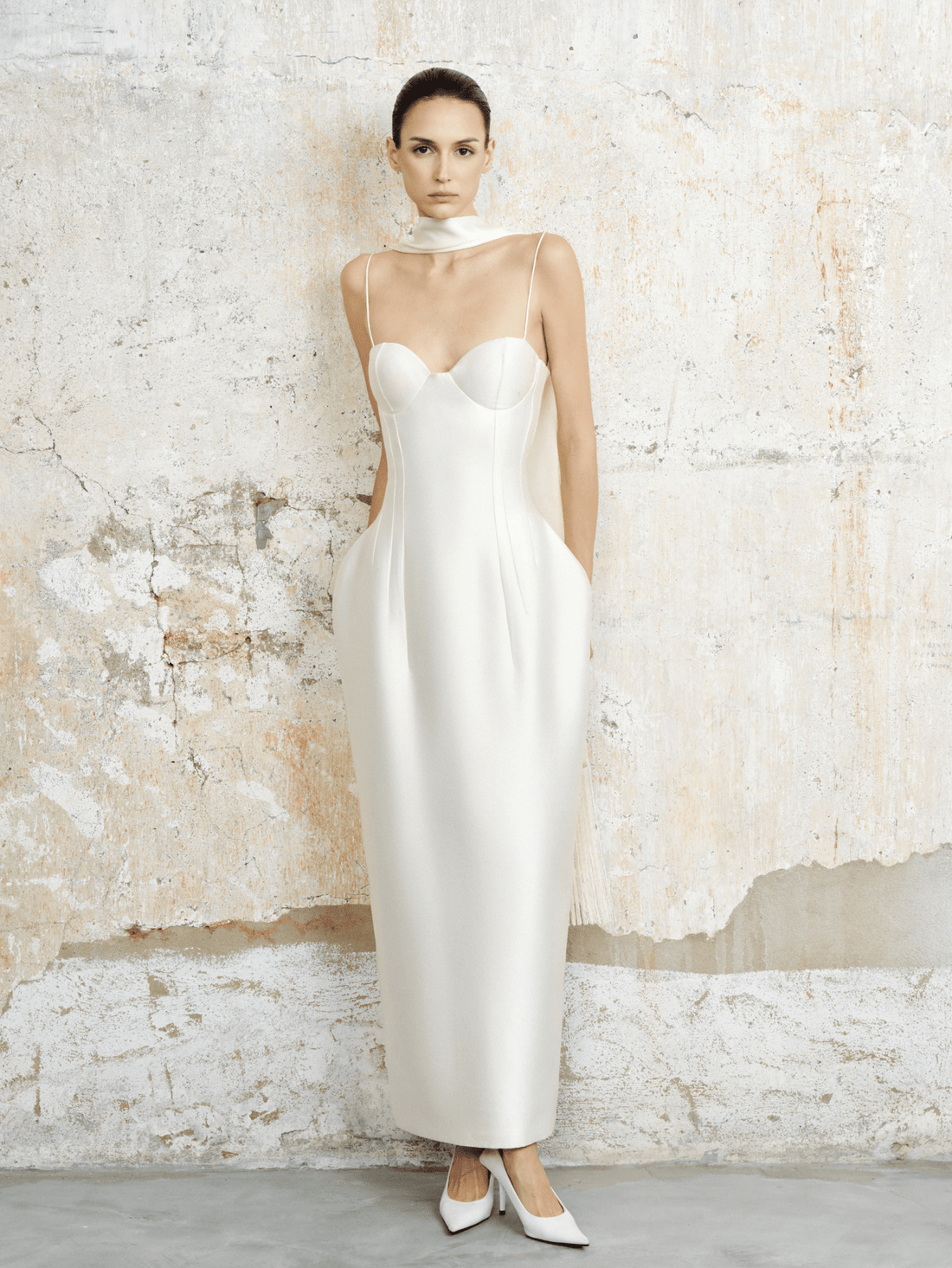 The Bianca Sculpted Taffeta Gown - COCOSIN.OFFICIAL