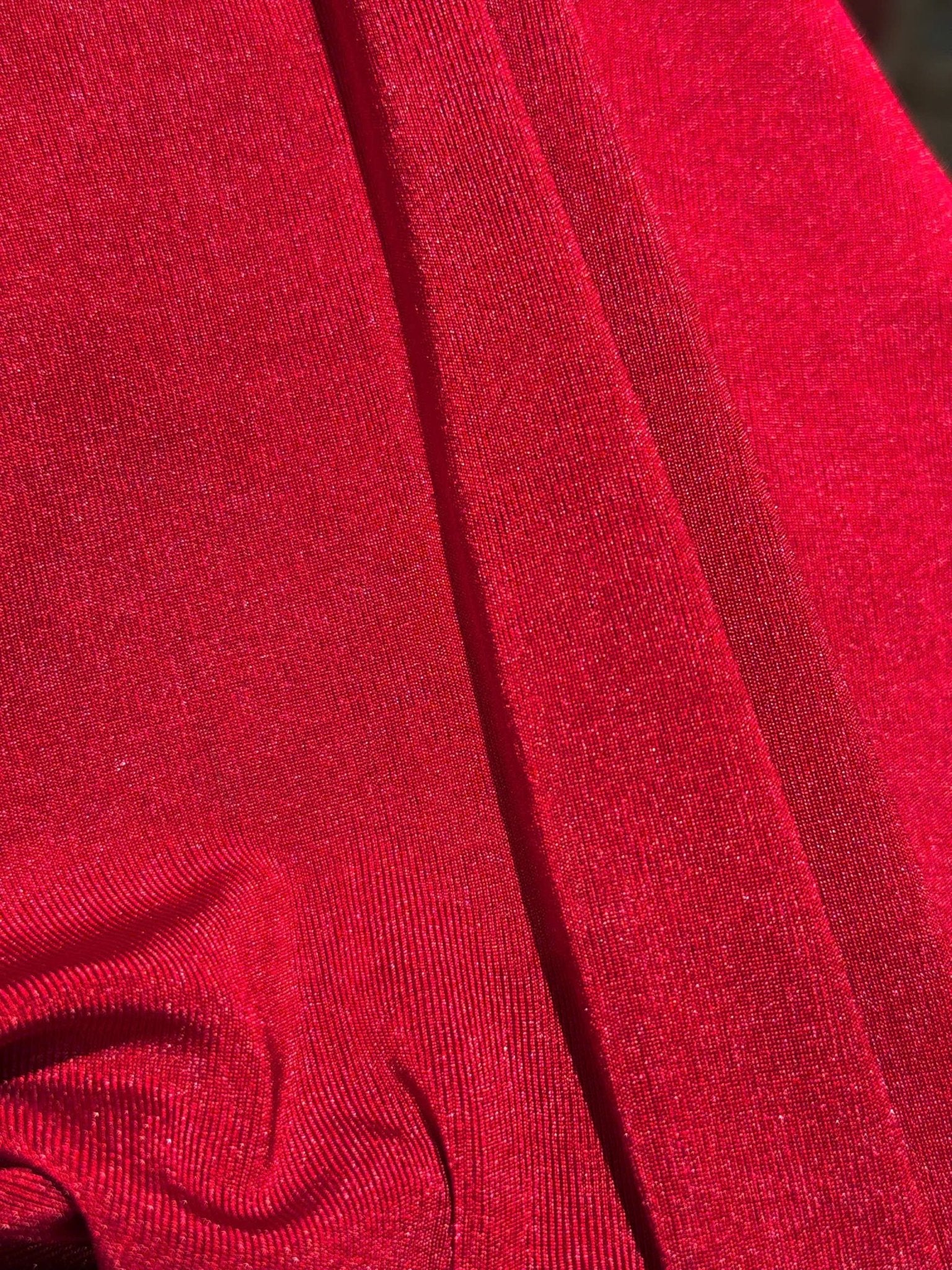 Crimson Drape Mini Dress