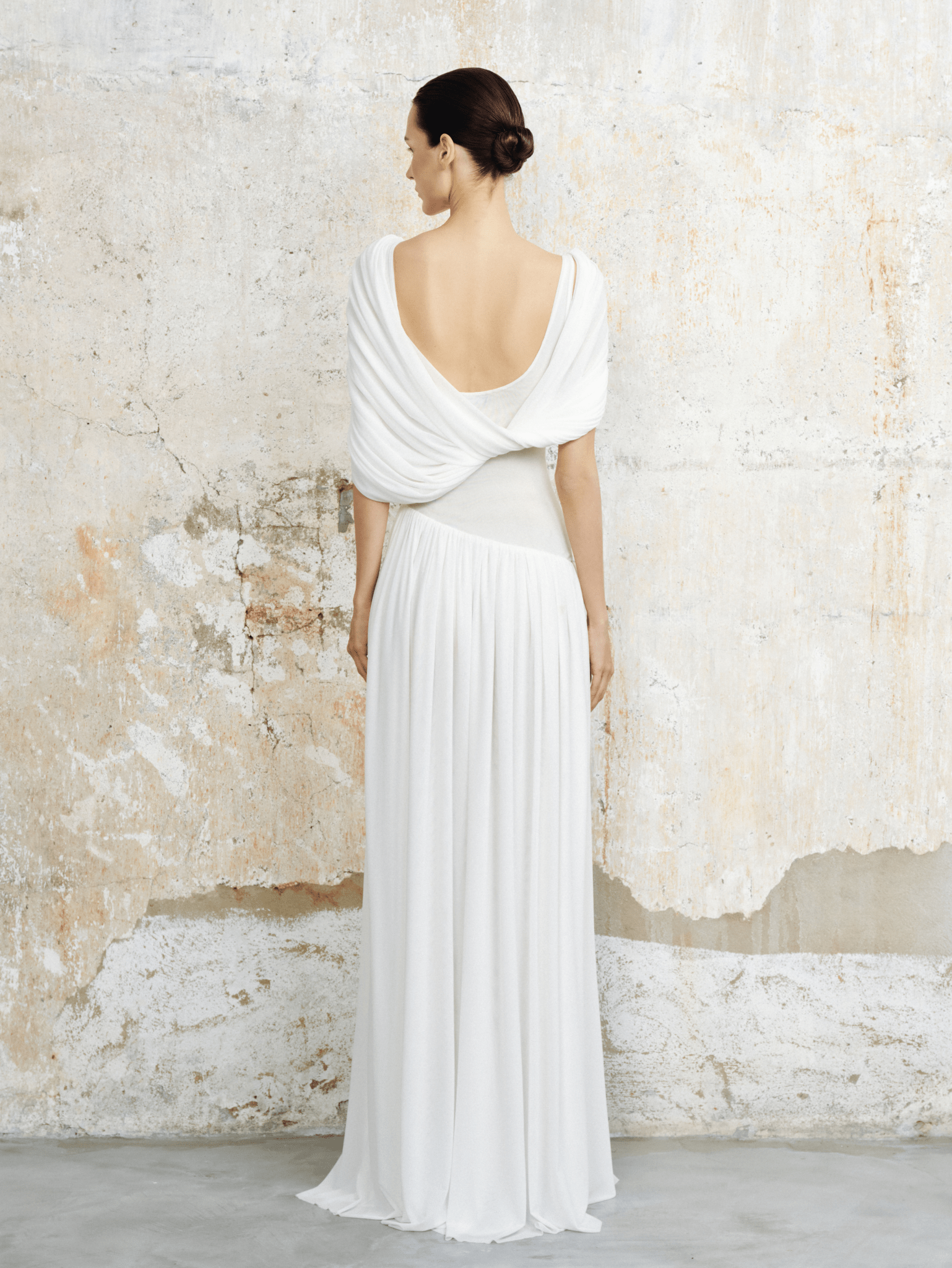 The Elara Draped Mesh Maxi Dress - COCOSIN.OFFICIAL