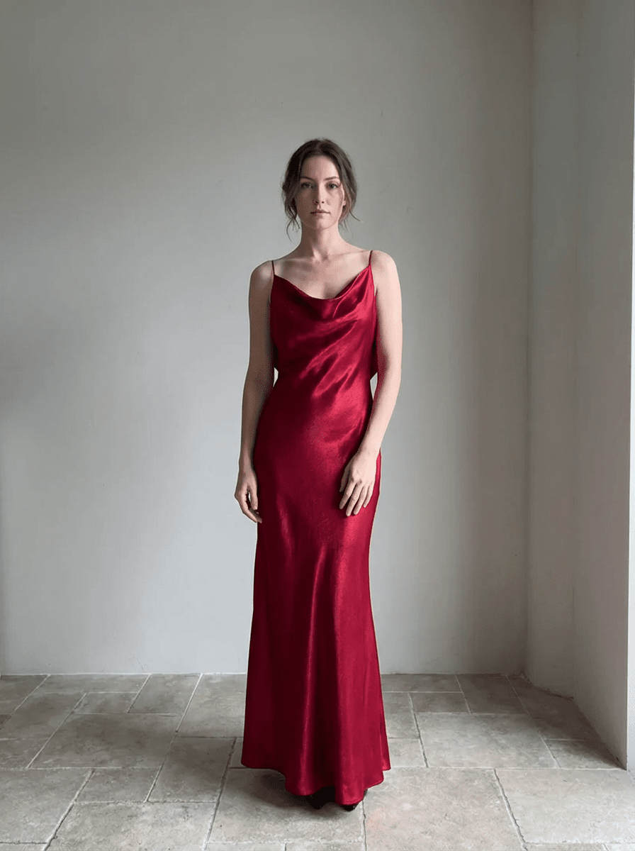 The Lumière Satin Slip Dress - COCOSIN.OFFICIAL