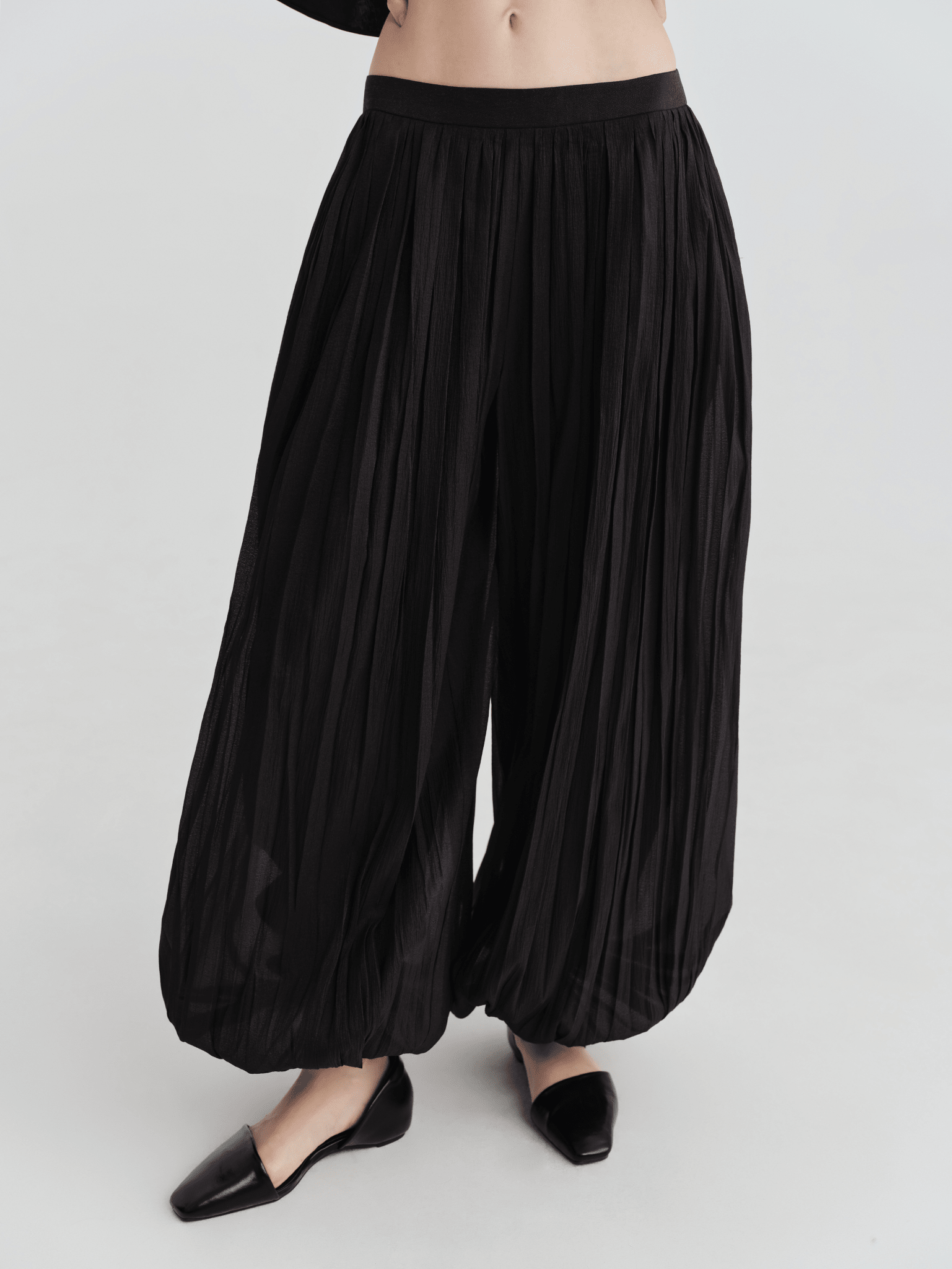The Sheer Pleated Wide - Leg Trouser - COCOSIN.OFFICIAL